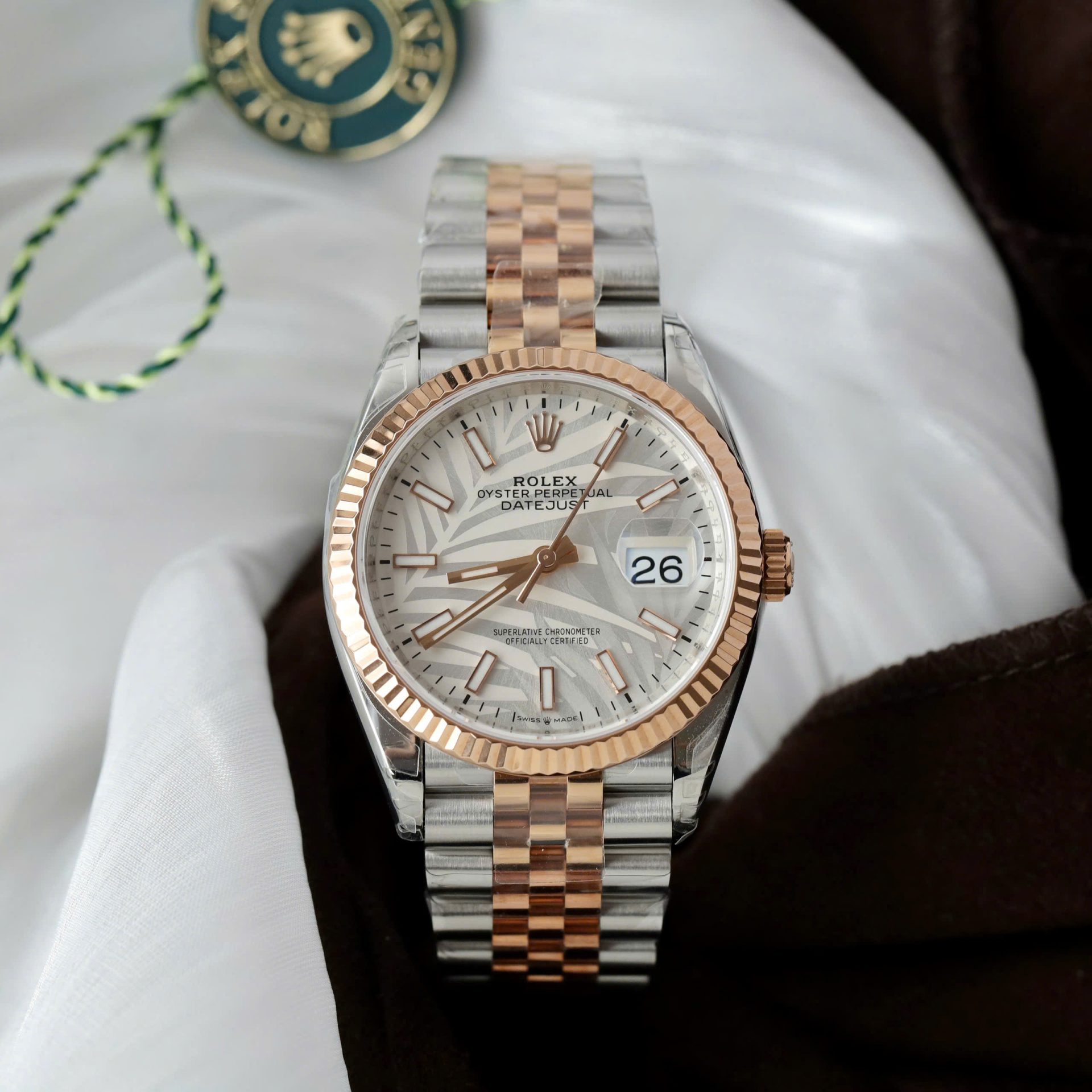 Rolex DateJust 126231 Best Copies Watch Palm Dial VS Factory 36mm - Elite Watch Atelier