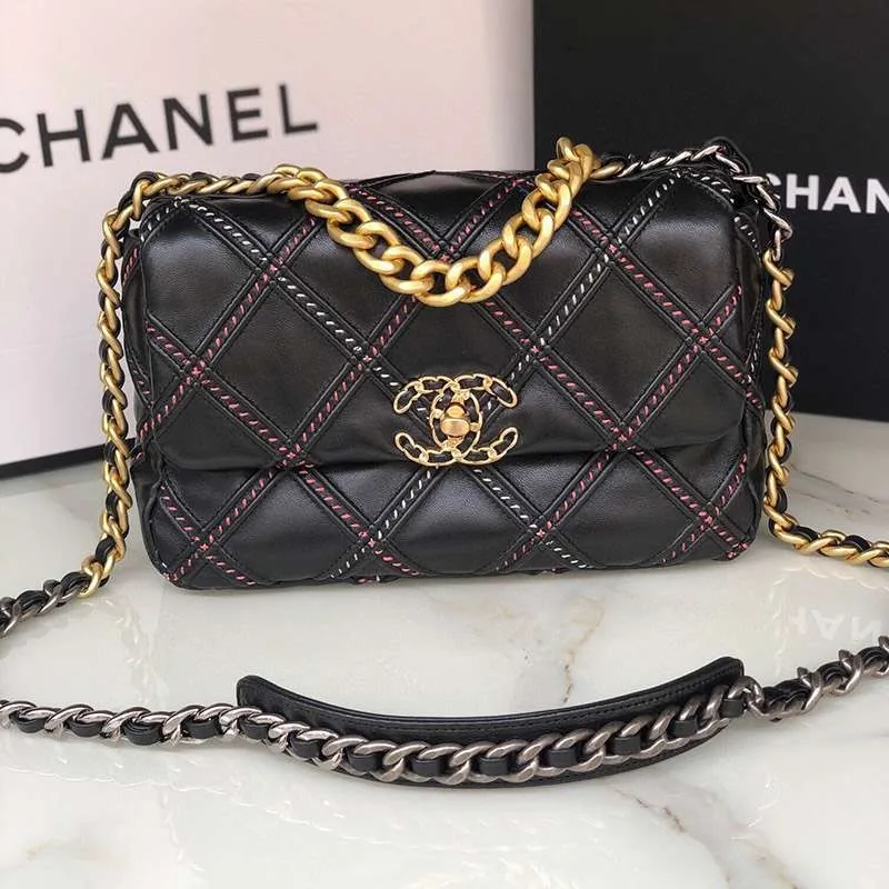 chanel leather backpack replica 24C purple pink mirrored star bag – Chanel Black Shiny Calfskin Nano