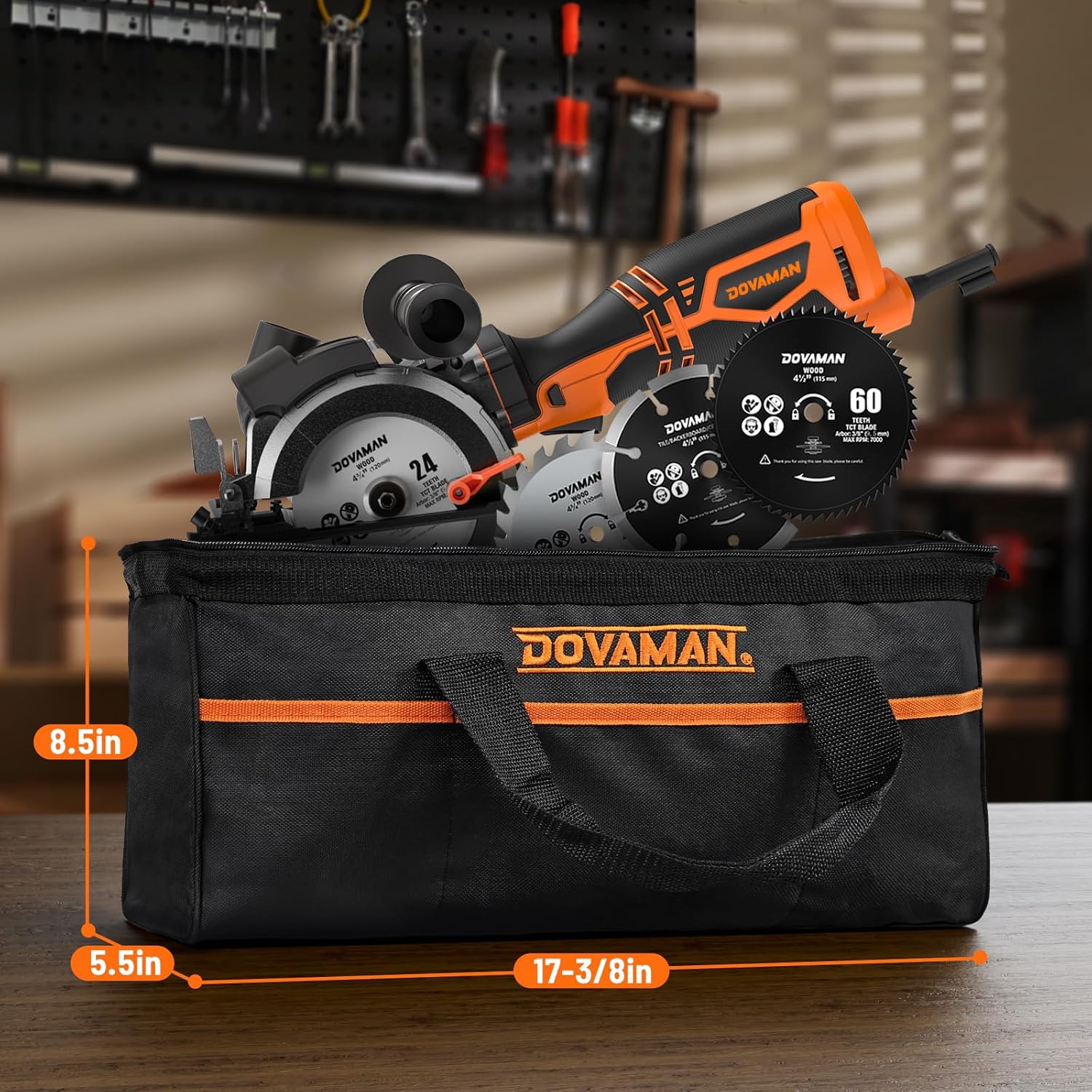 DOVAMAN Circular Saw, 5.8A 4-1/2