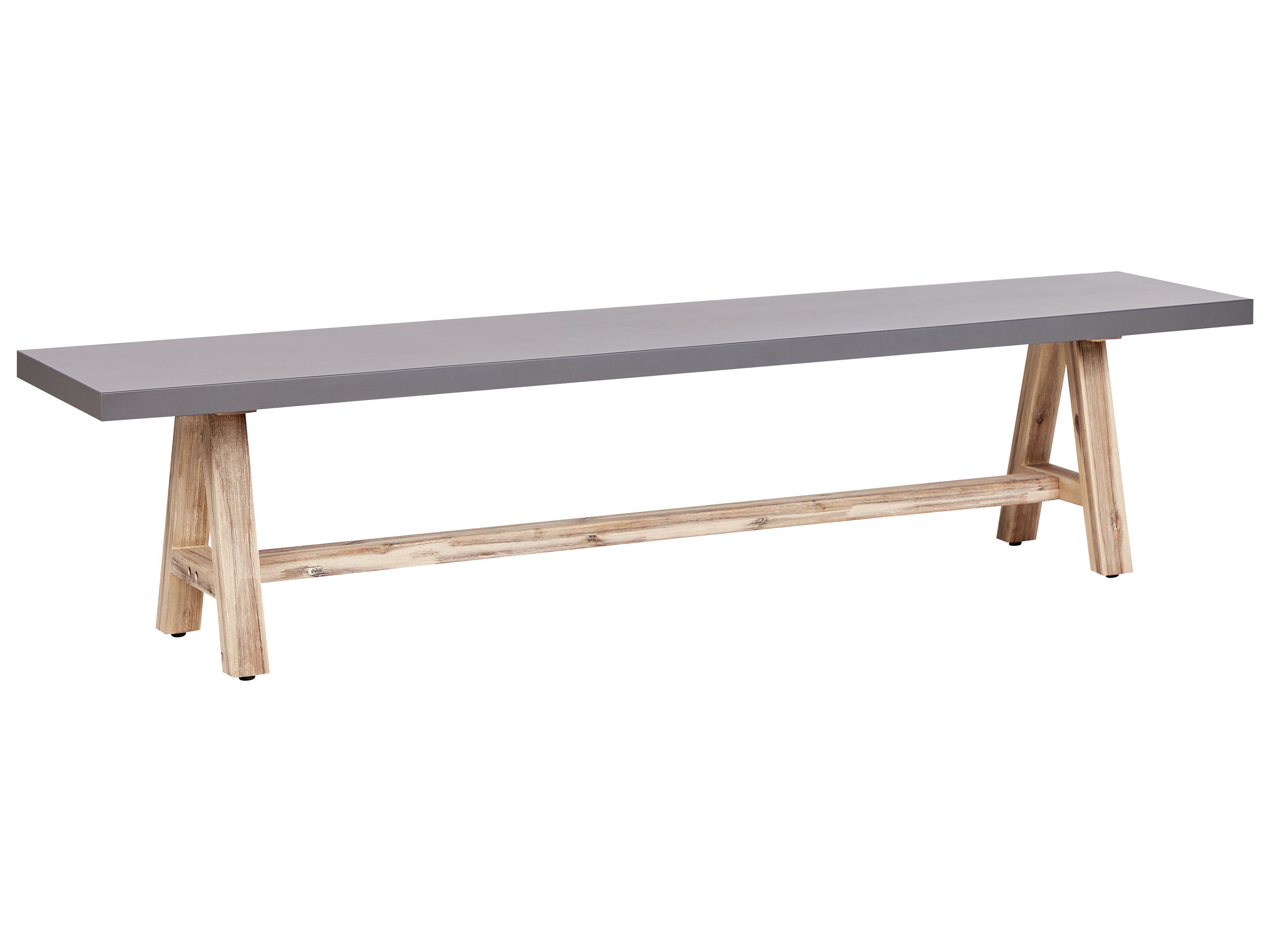 Garden Bench TONNARE 200 cm Concrete Grey