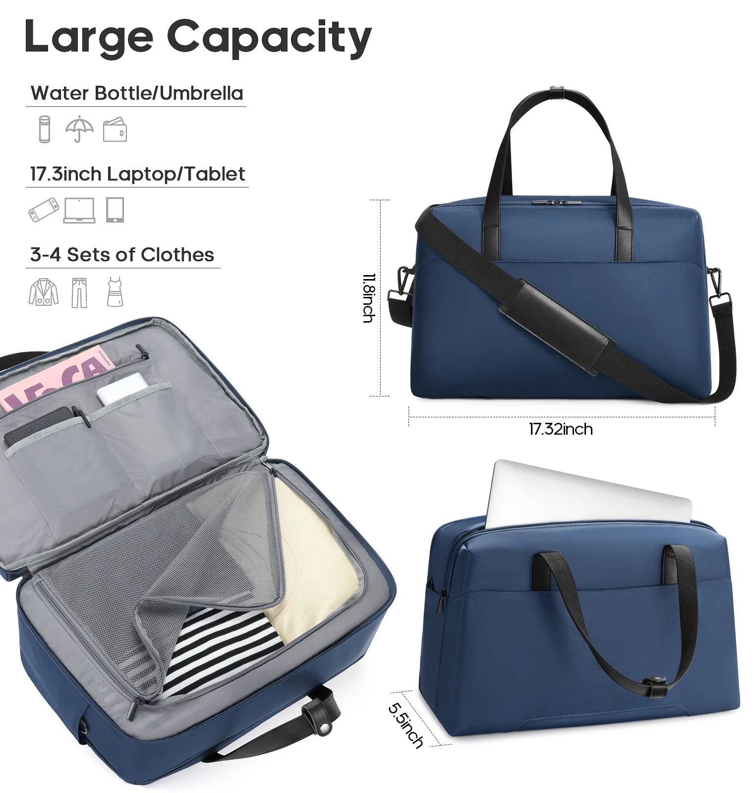 MIUSSE Luggage Sets 3 Piece, 20 Inch Carry On Luggage with Wheels, 100% PC Hardshell Suitcase with TSA Lock, Carry On Suitcases Airline Approved With Travel Backpack for Men Women - Image 56