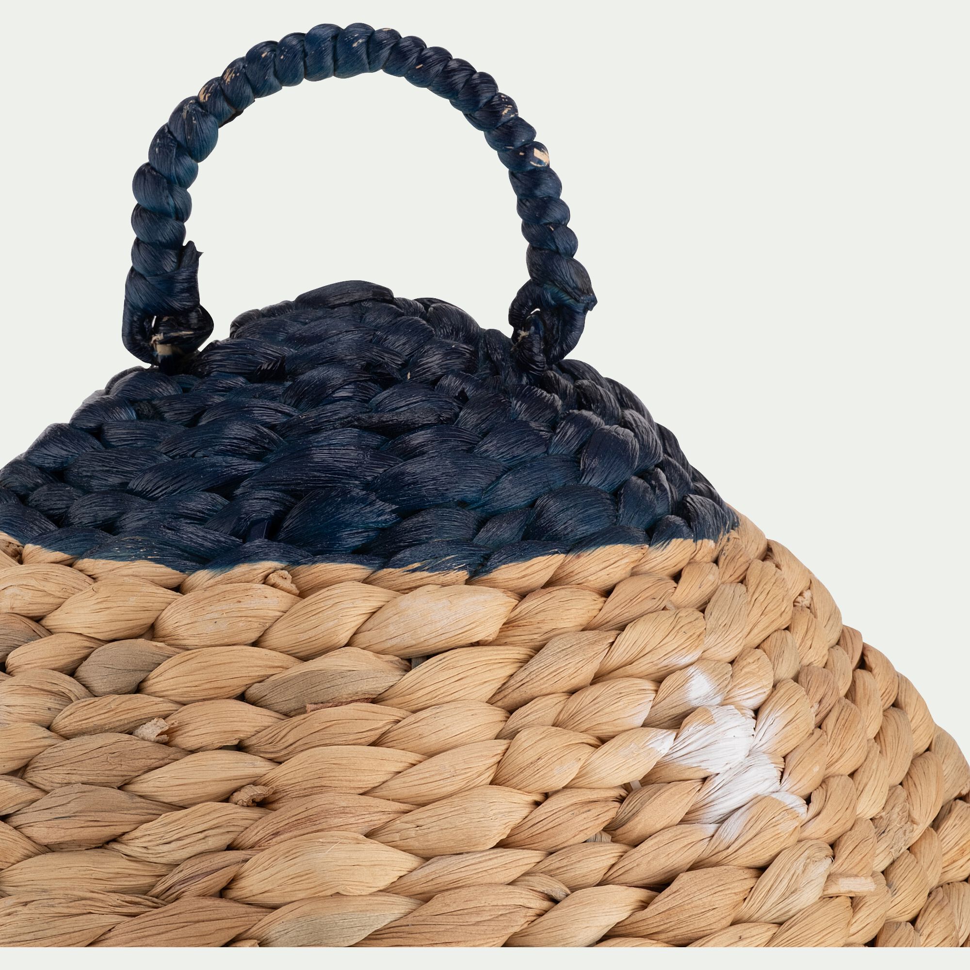 ORION - Panier à linge maison en jacinthe d'eau H56cm - naturel