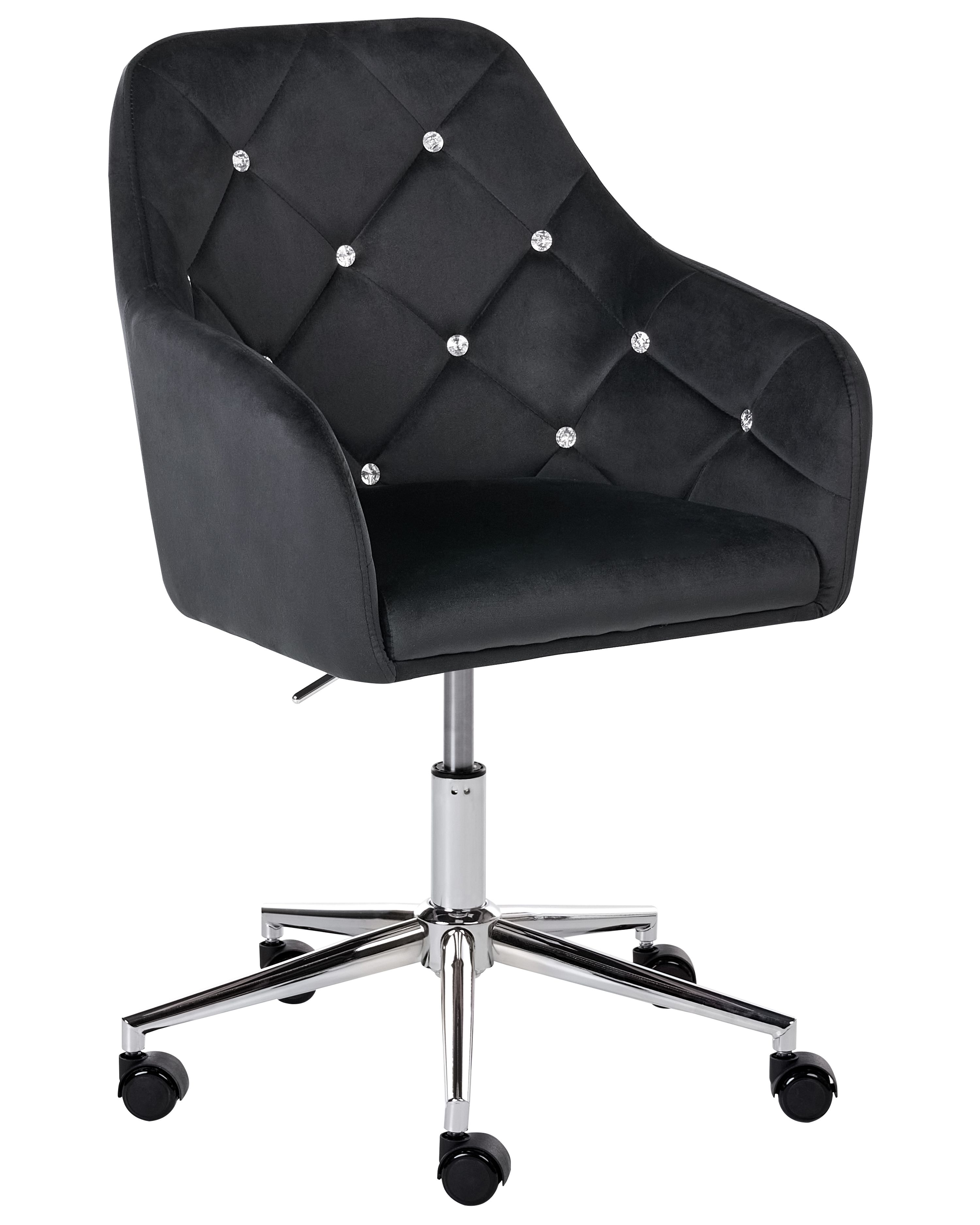 Desk Chair VELORIA Velvet Black