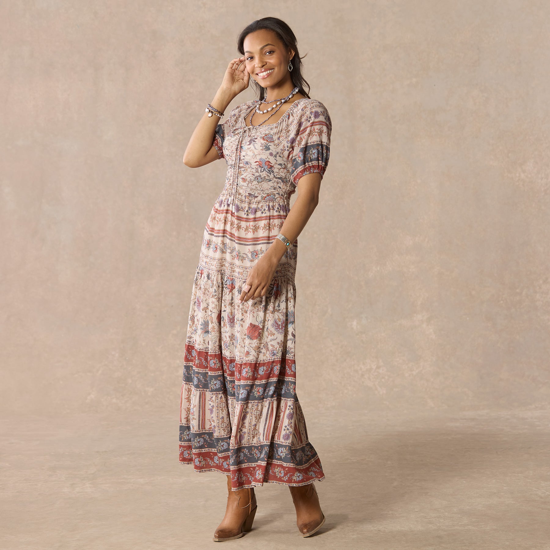 Plaza Print Dress - Sundance Clothing