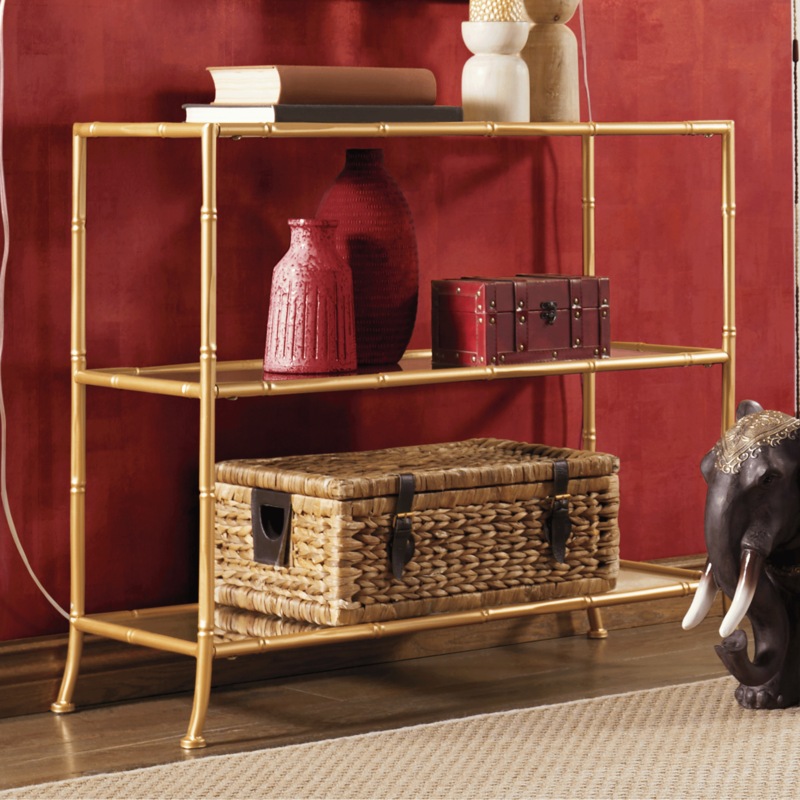 Gia Metal Console Table - MIDNIGHT VELVET CATALOG