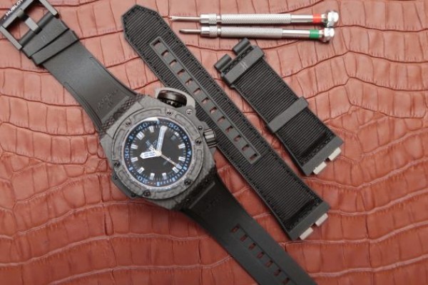 Replica Hublot King Power OceanGraphic 4000 CF V6F Blue Markers Rubber Strap A7750 - Top club