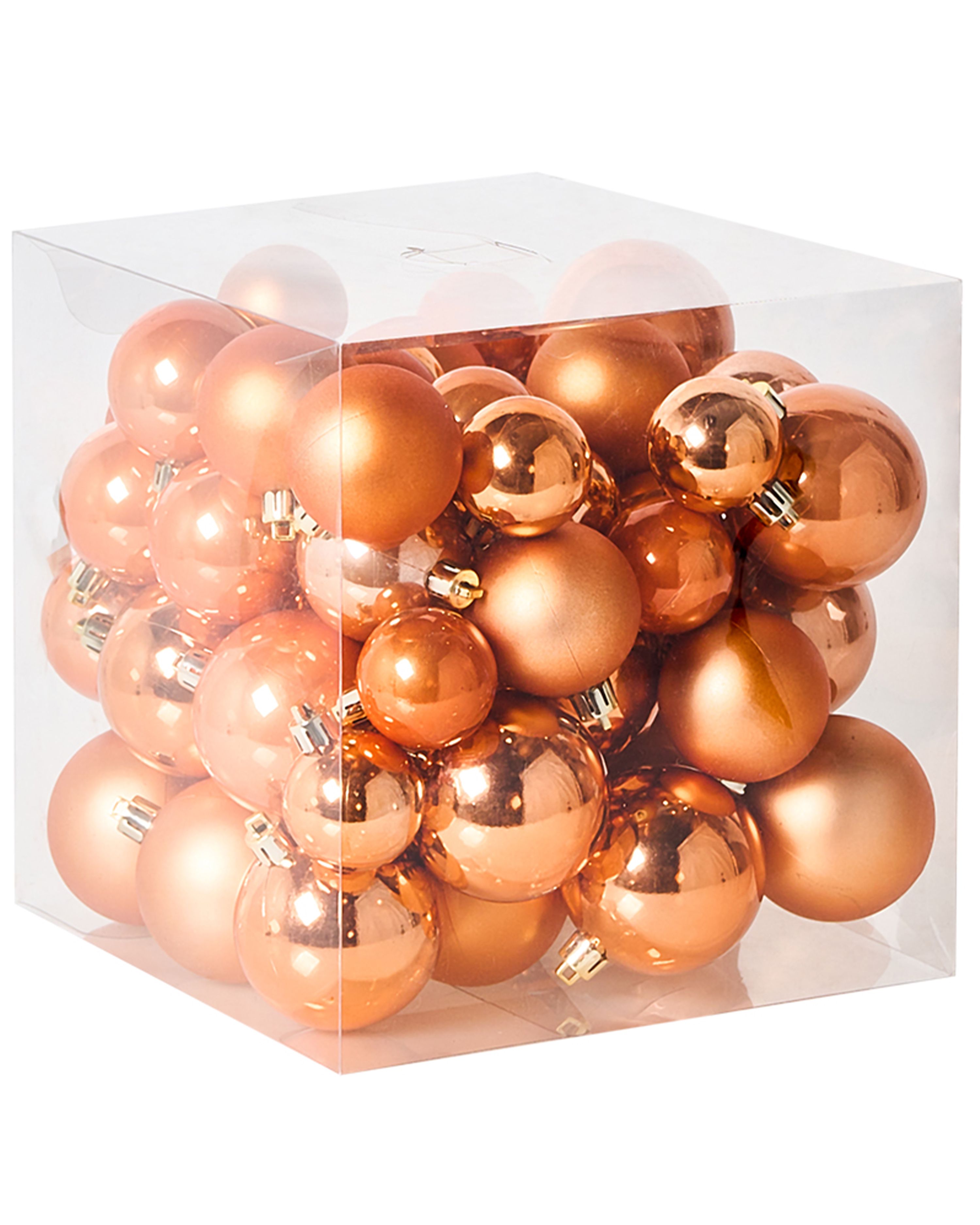Set of 60 Baubles LOVATNET Copper