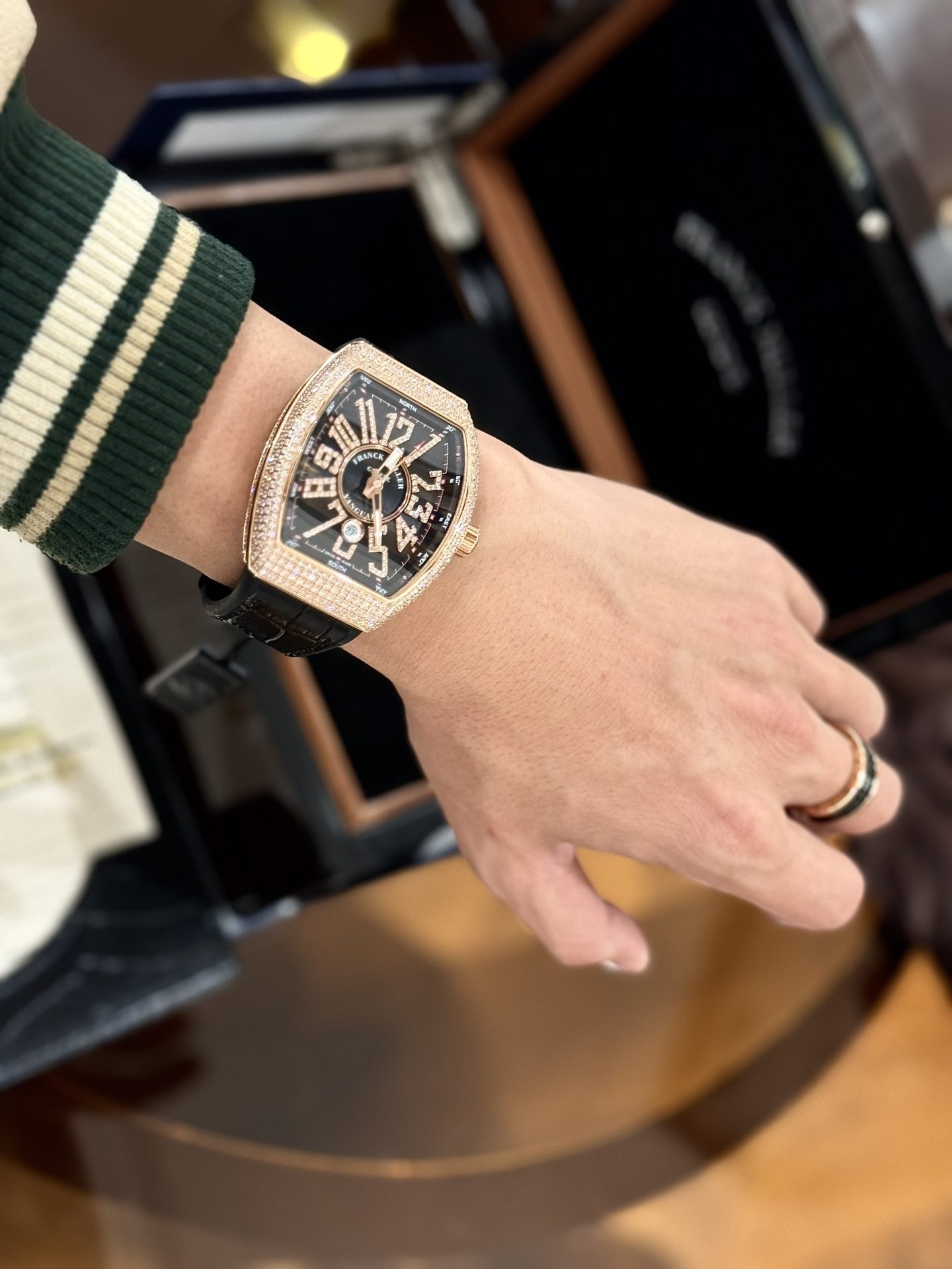 Franck Muller Vanguard Yachting V45 SC DT Black Diamond Best Replica Watch ABF 45mm - Top club