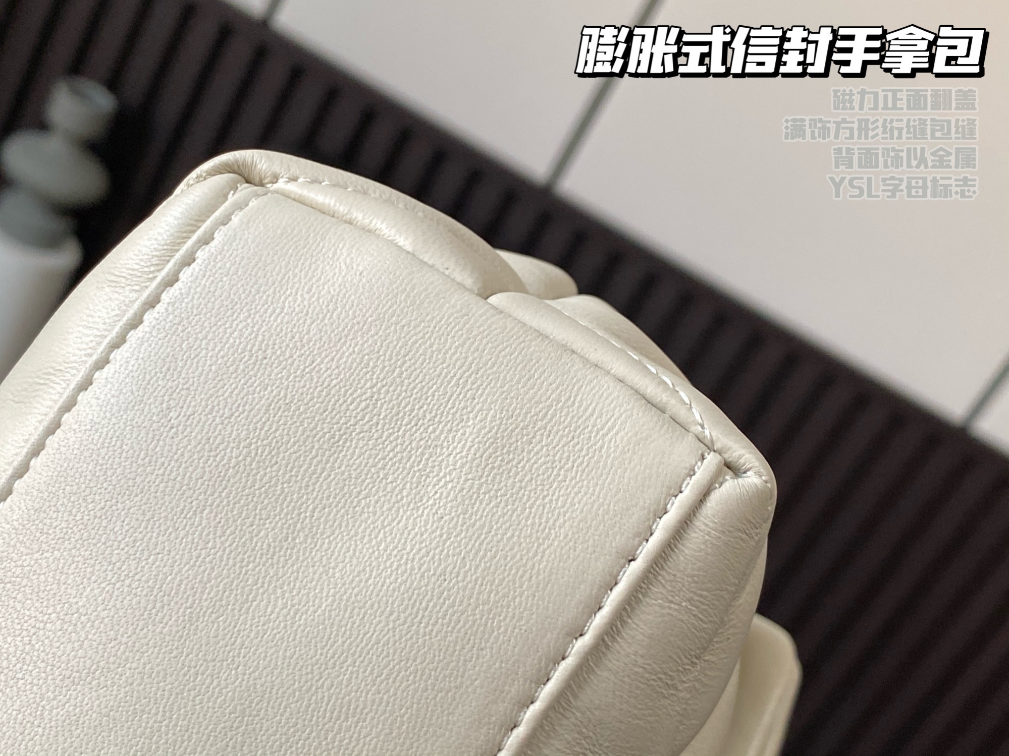 SADE LARGE CLUTCH IN SATIN1:1High-quality replica