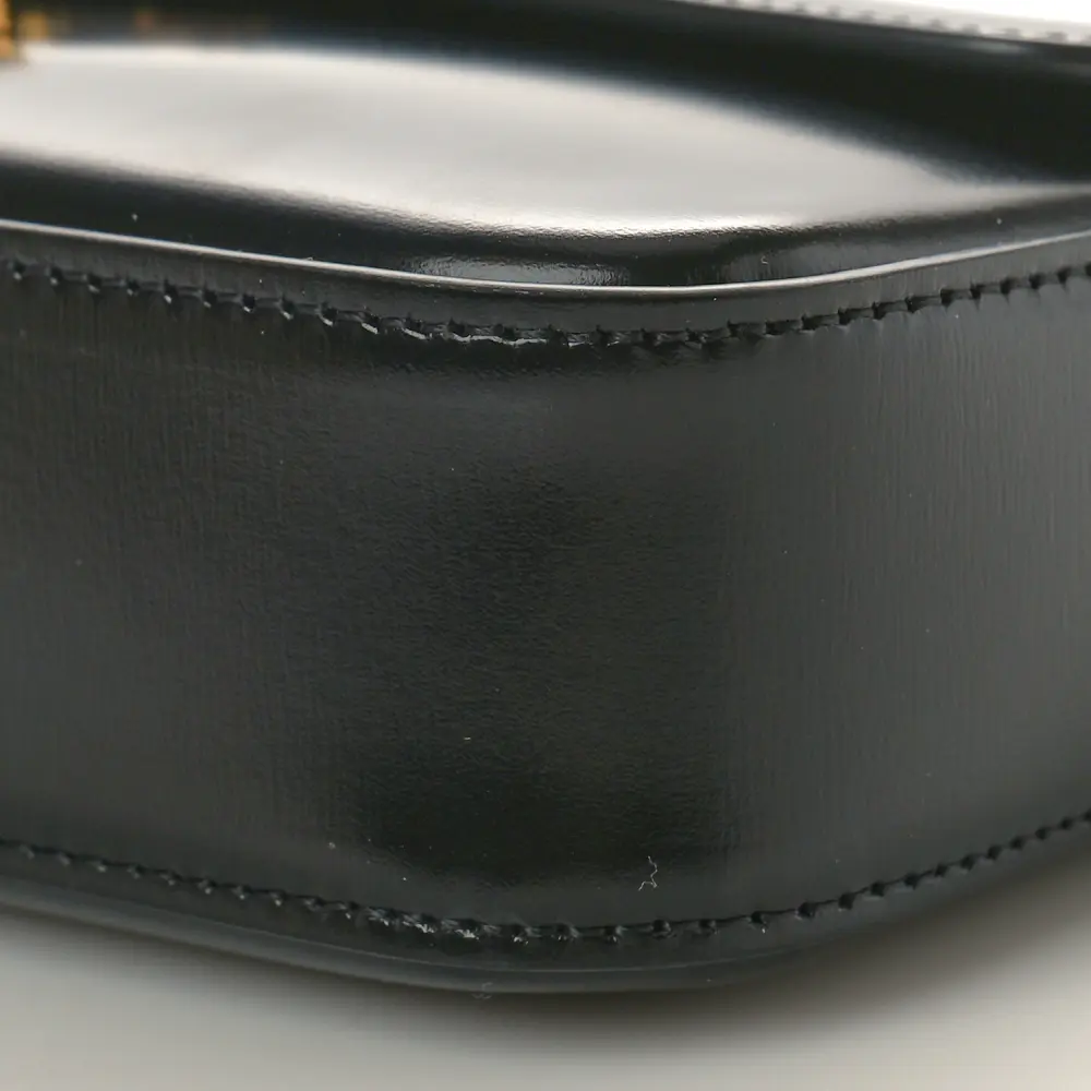 Replica Celine Black Calfskin Triomphe Shoulder Bag with Gold Hardware1:1High-quality replica