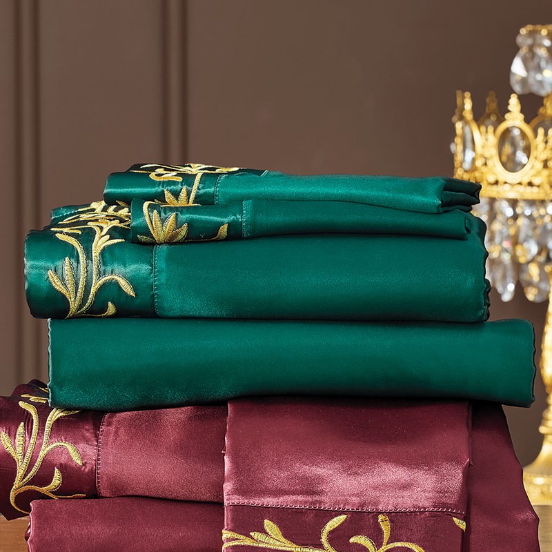 Anastasia Satin Sheets - MIDNIGHT VELVET CATALOG