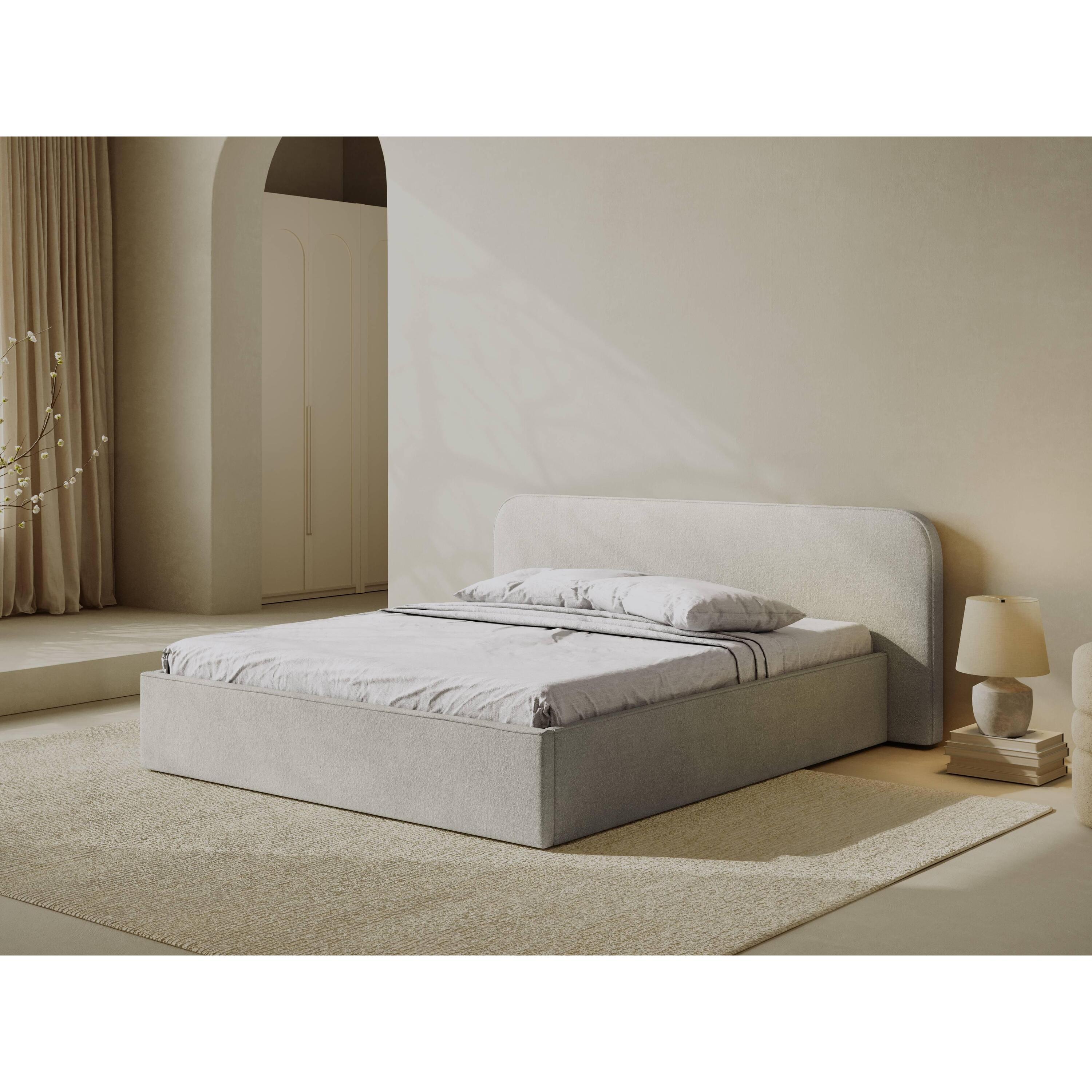 Micadoni Bedframe met opbergvak Elizabeth 160x200 bouclé