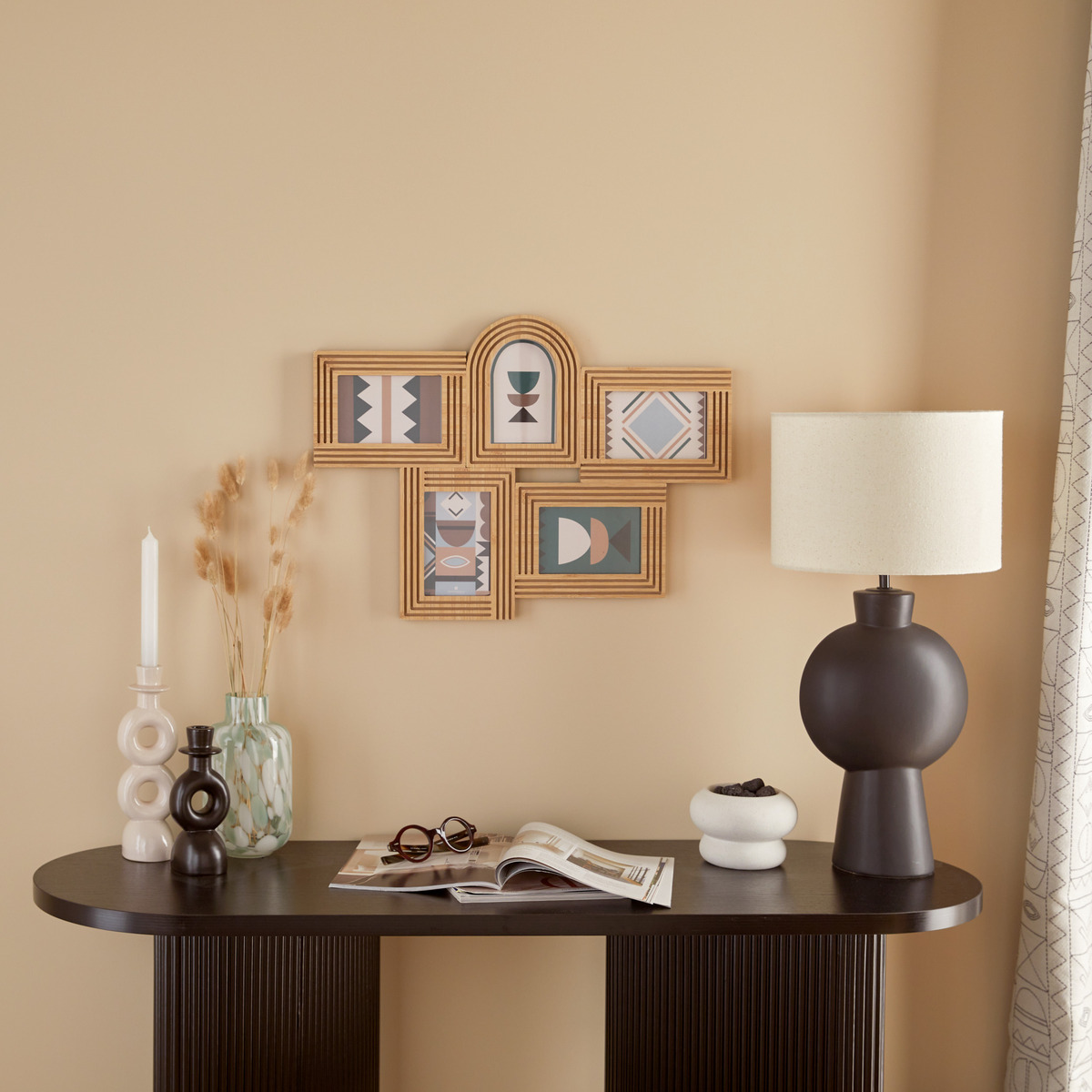 Vase "Arvo" Multicolor, H.21 cm