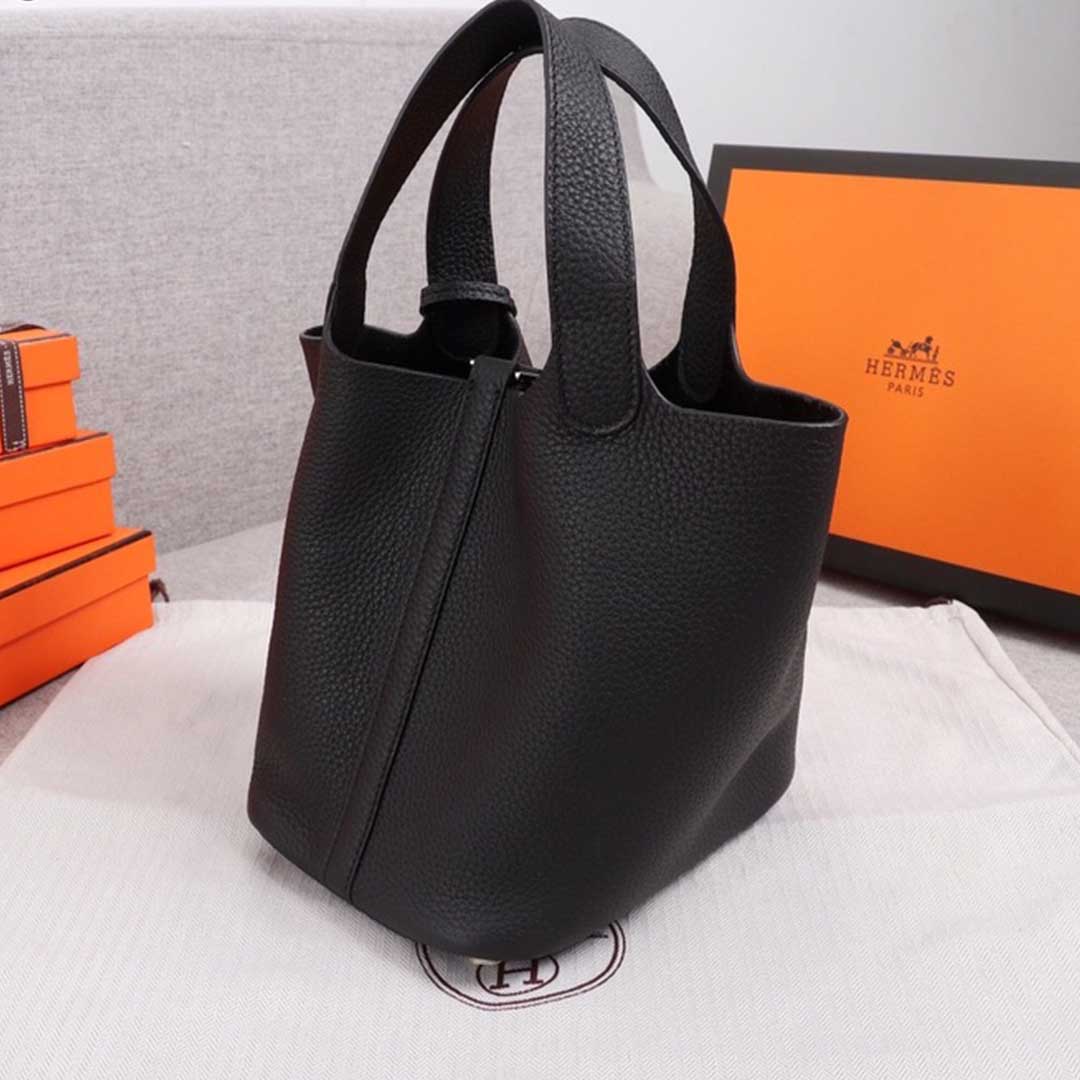 Replica Hermes Aaa-Picotin Lock 22Cm 18Cm Bag Black/Green/Brown1:1High-quality replica