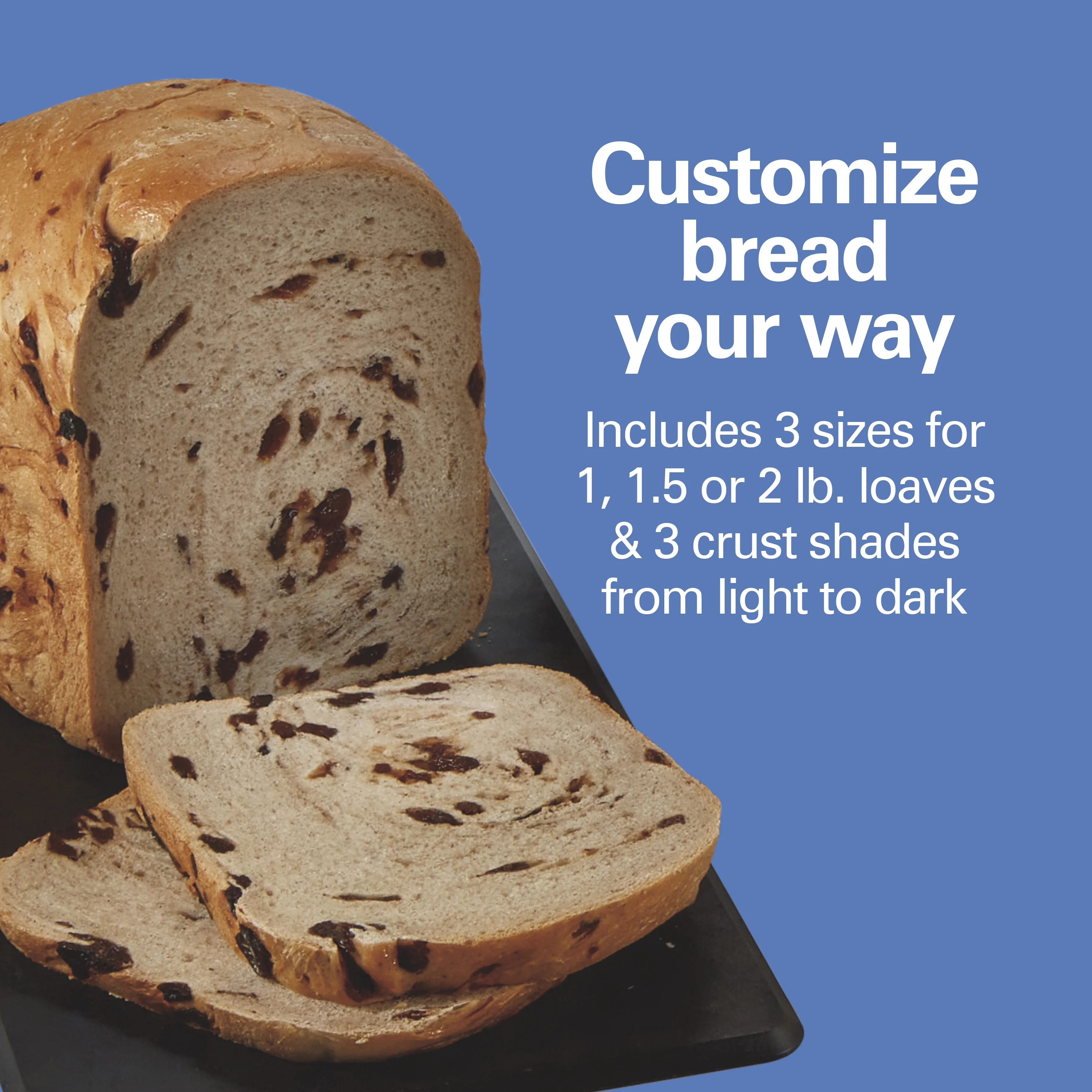 Hamilton Beach 2 lb Bread Maker Machine, Artisan Dough Bread Maker with 14 Settings, Black & Stainless Steel - Image 5