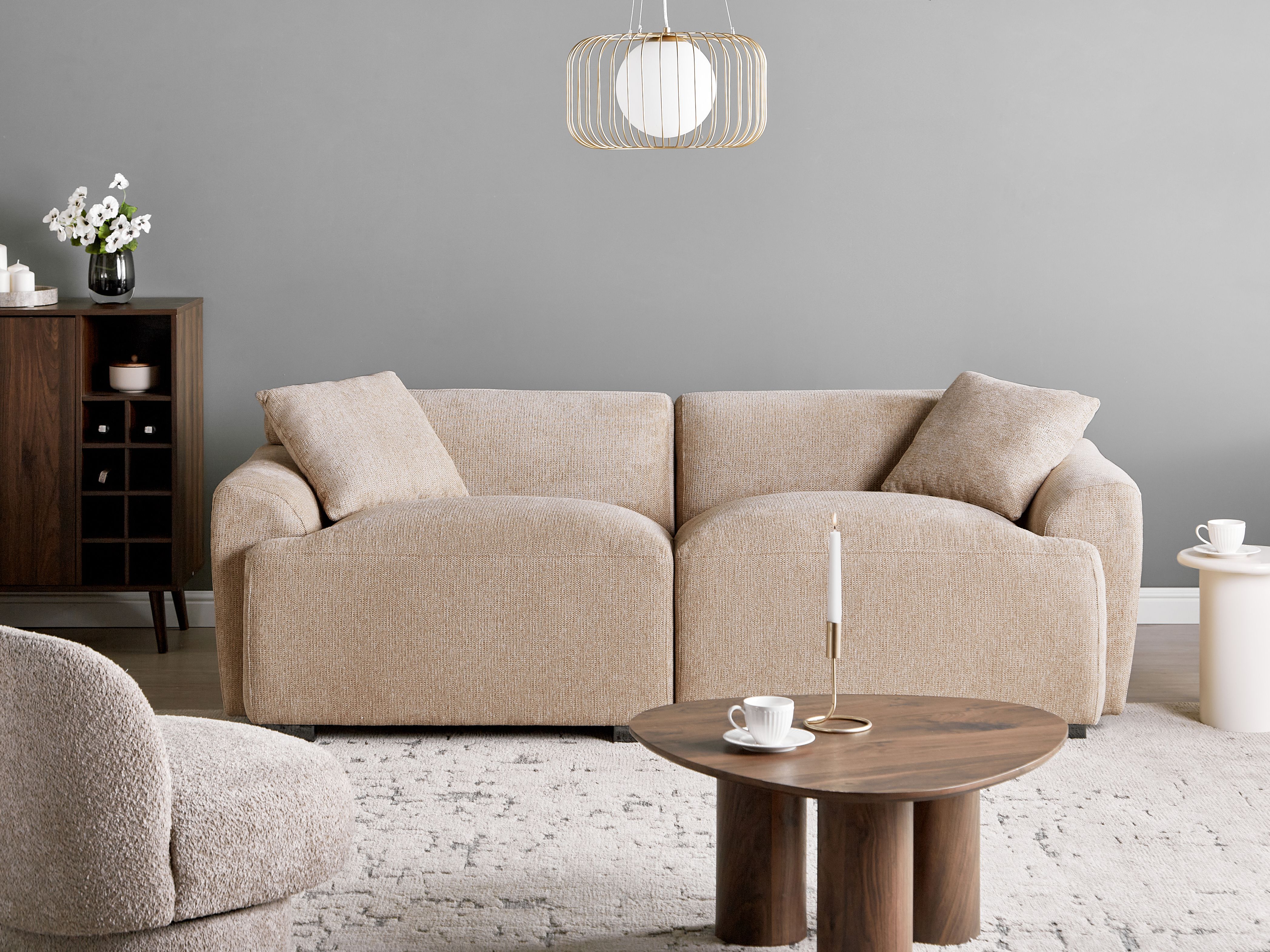 Sofa 3 Seater KORIO Beige