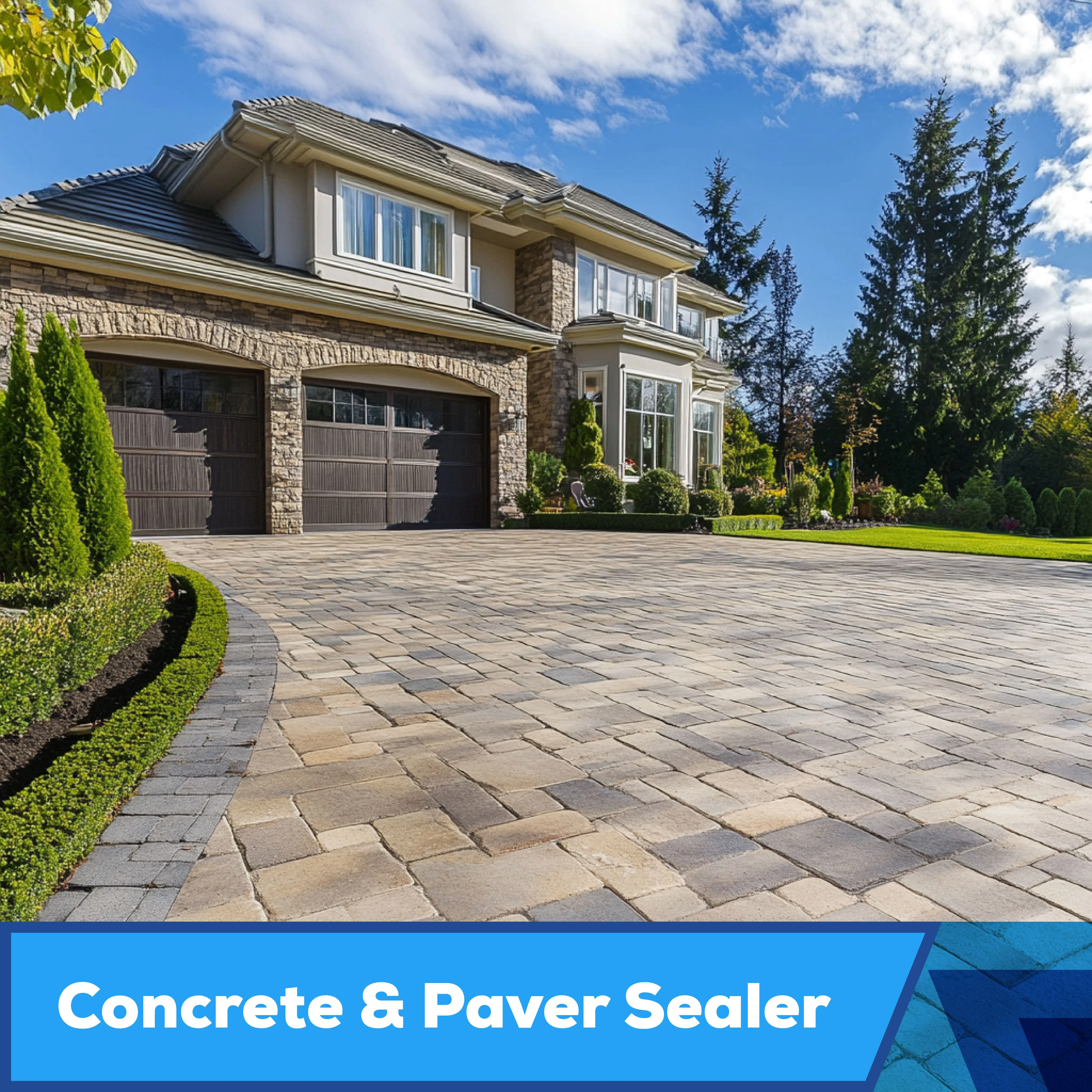 Superclear Concrete Sealer, Paver Sealer, Super Seal 5 Gallon, Penetrating Wet Natural Look, Cures in 6 Hours, 5 Year Life, Non-Toxic, ZERO VOCs, Pet Friendly, Patio, Driveway, Roof, Pool Decks
