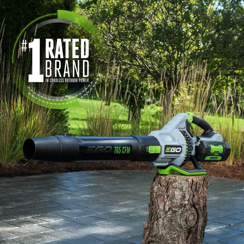EGO Power+ 56-Volt 765 CFM Brushless Cordless Leaf Blower With 5.0Ah And 2.5Ah Batteries - LB7654 - Image 2 EGO Power+ 56-Volt 765 CFM Brushless Cordless Leaf Blower With 5.0Ah And 2.5Ah Batteries - LB7654 - Image 2