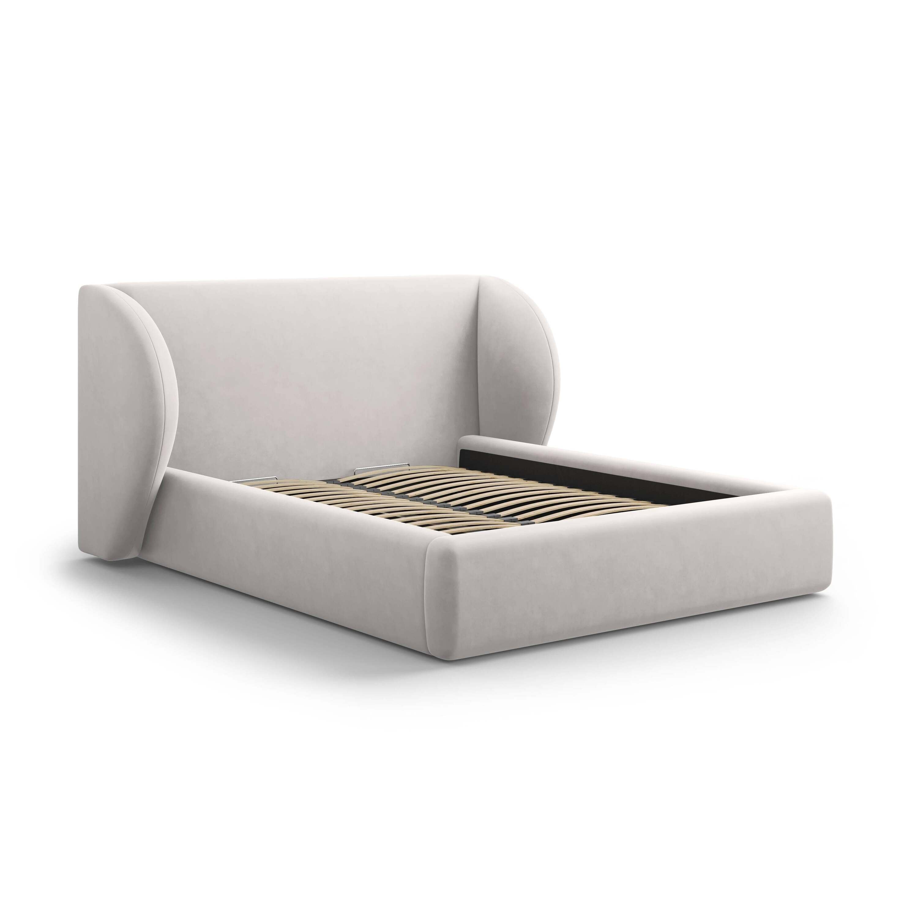 Micadoni Bedframe Miley met Opbergruimte - 140 x 200 cm - Fluweel - Li
