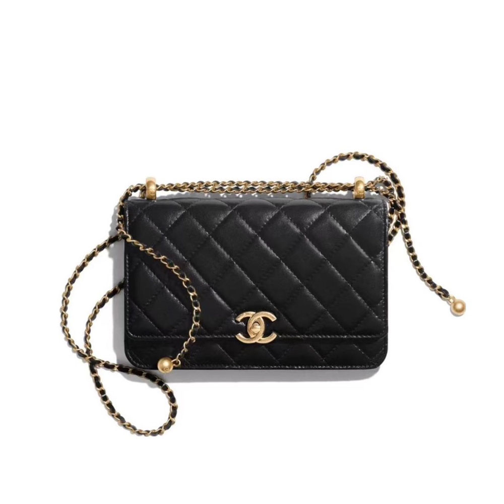 Chanel WOC Bag Double Golden Beads (Replica)1:1High-quality replica