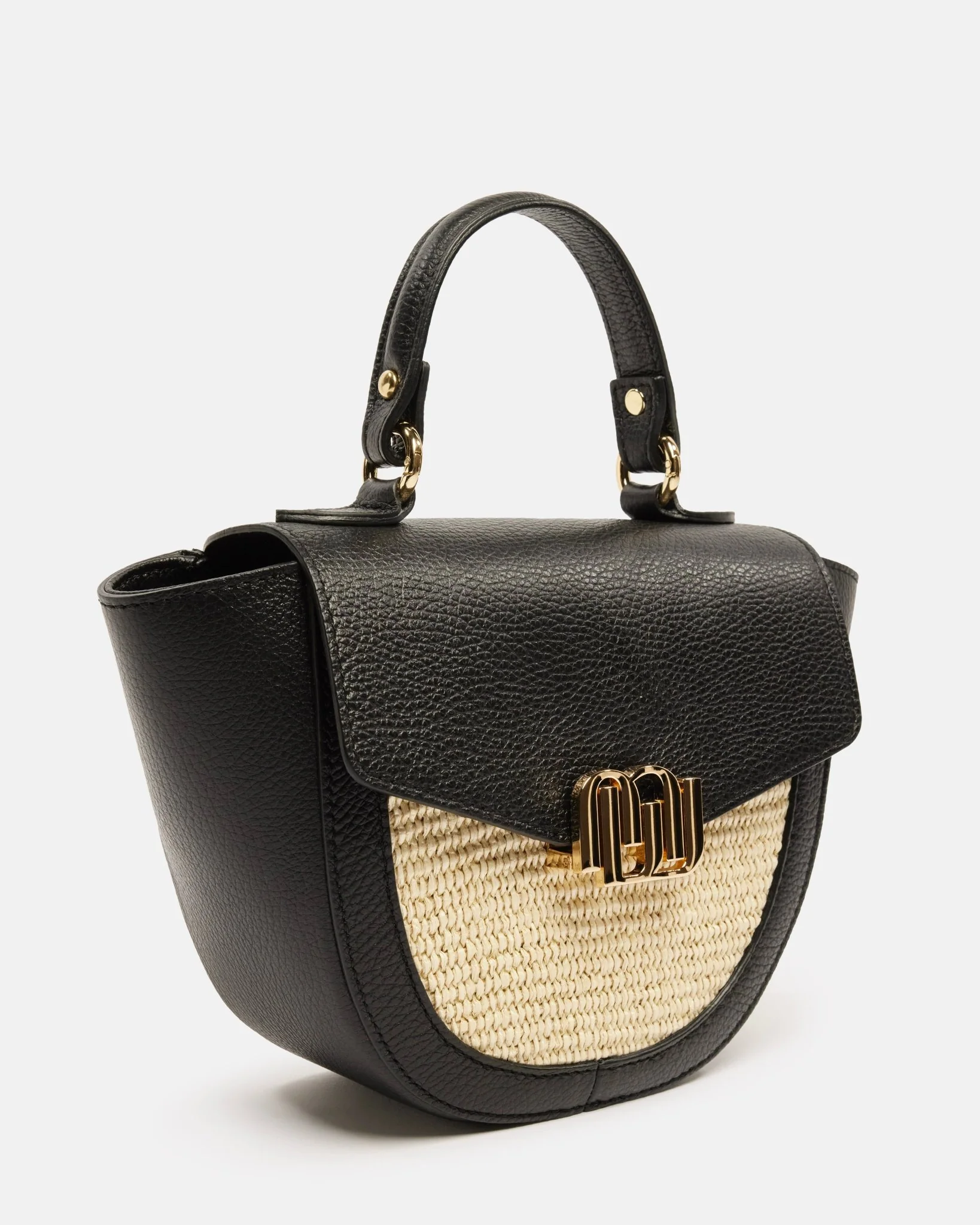 SAC AVOIA/BI - En cuir volume moyen noir