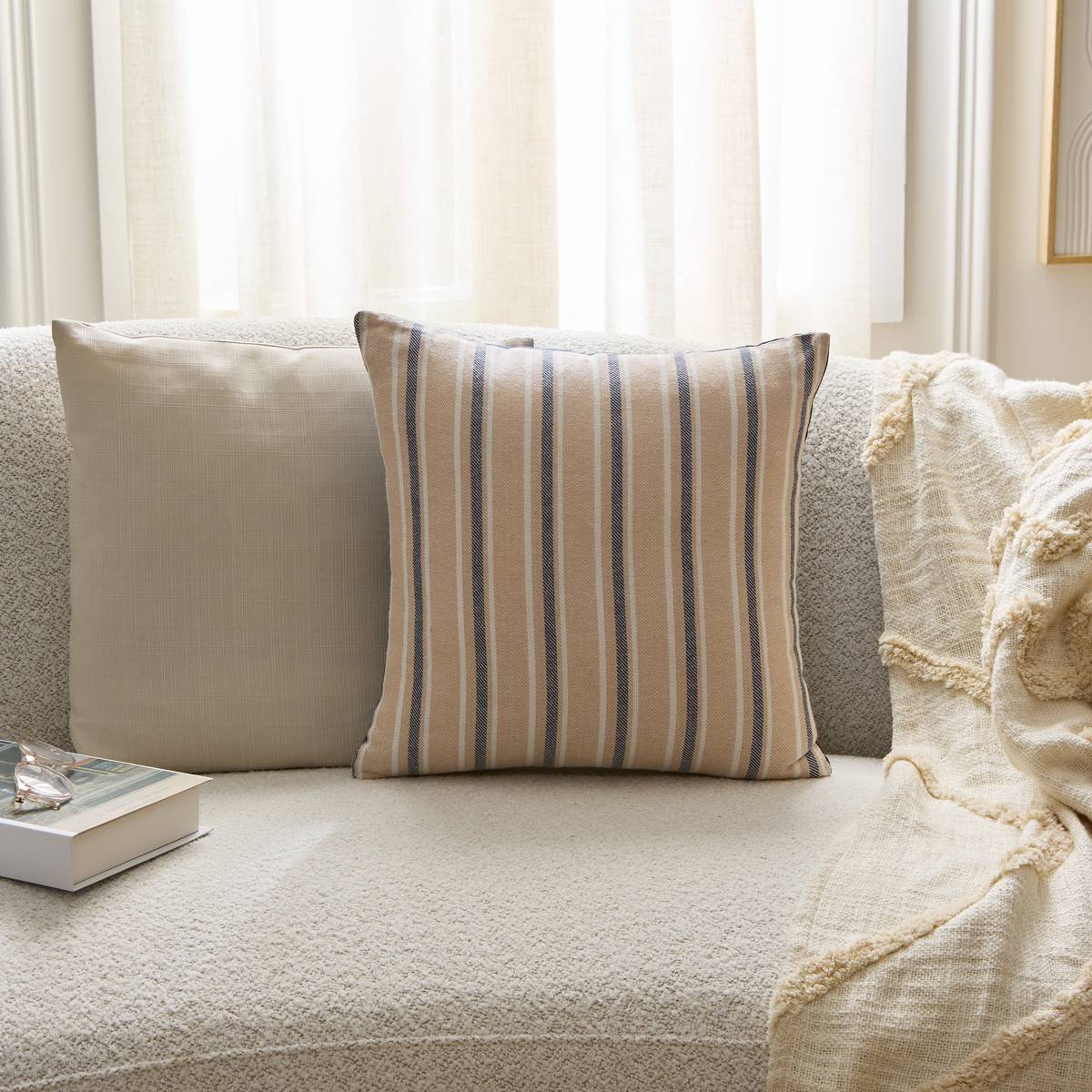 Cushion "Groove" Navy blue, 40x40 cm