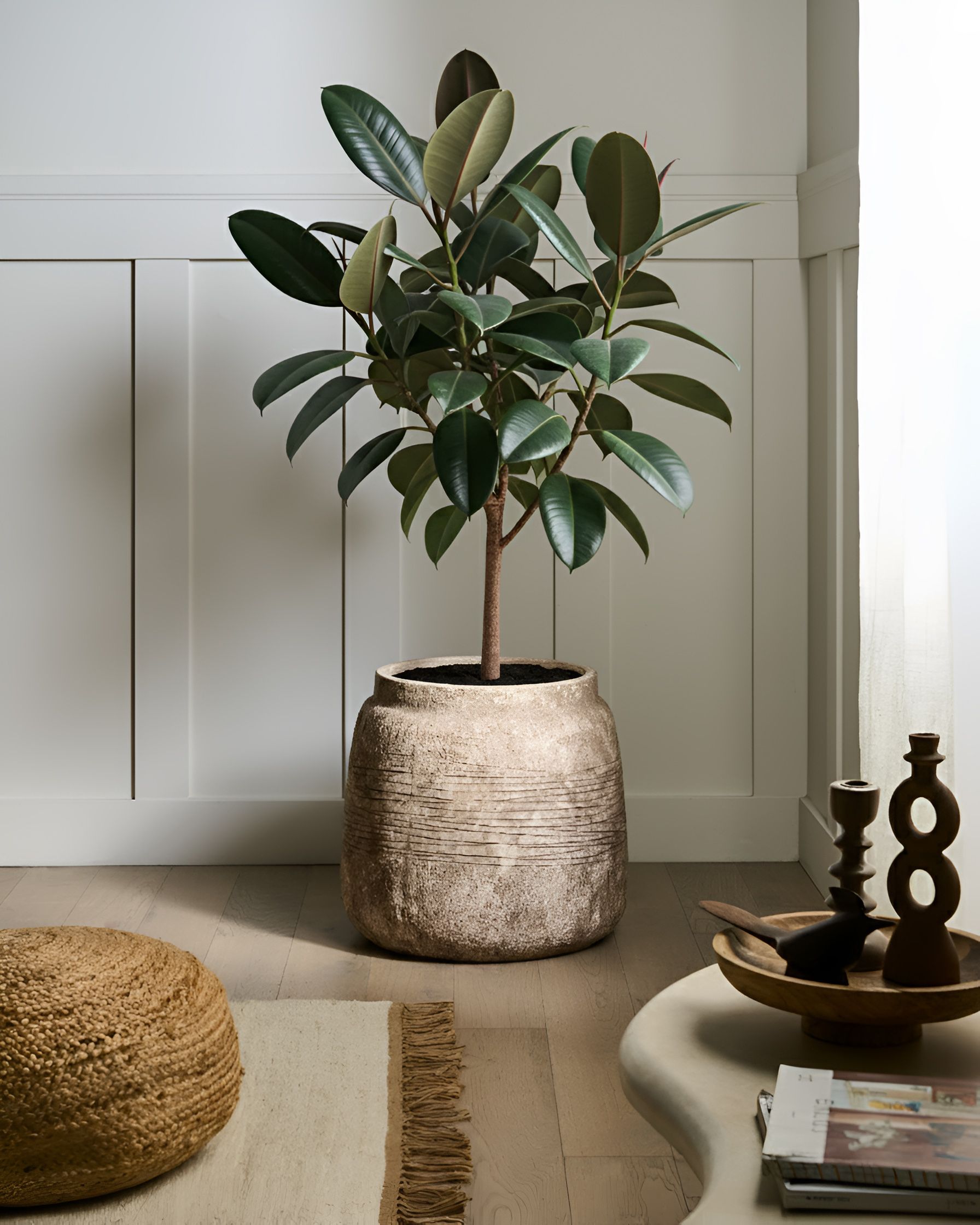 Plant Pot ARGOSTOLI 44 cm Beige