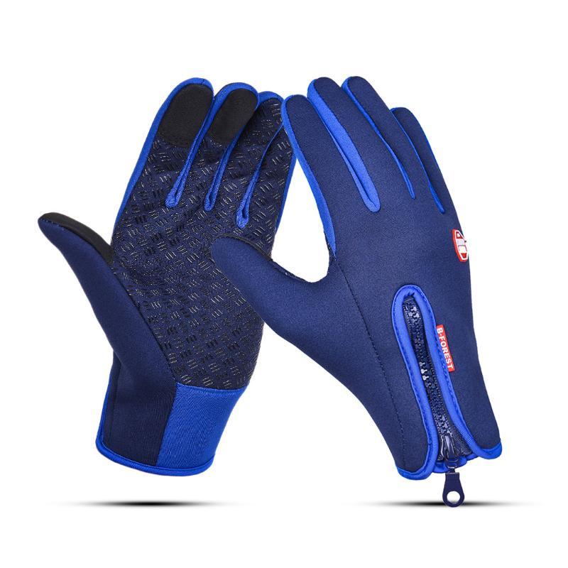 Warme Touchscreen Winterhandschoenen met Antislipontwerp – Zwart, Paars-Rood, Blauw