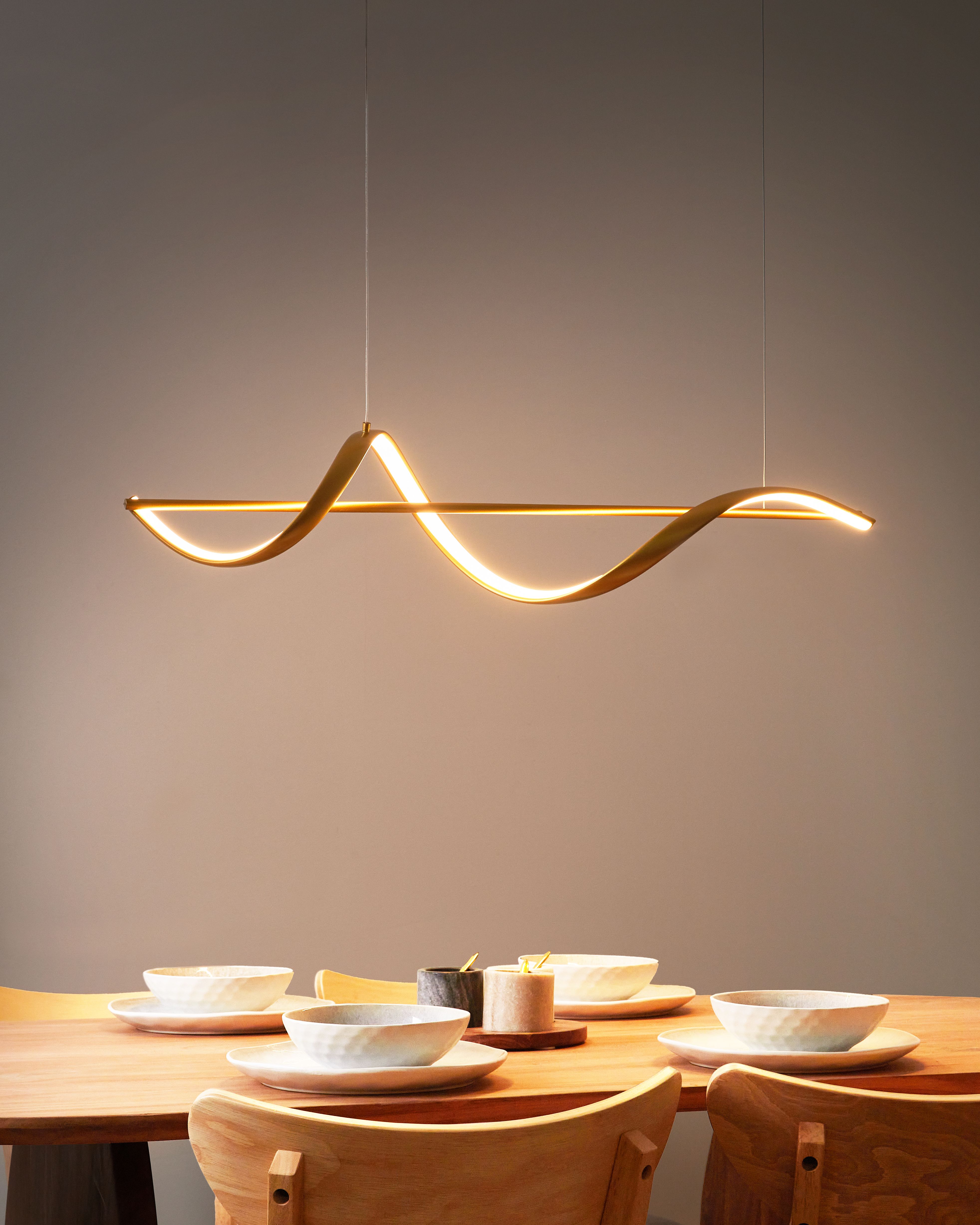 LED Pendant Lamp KHUTTI Metal Gold