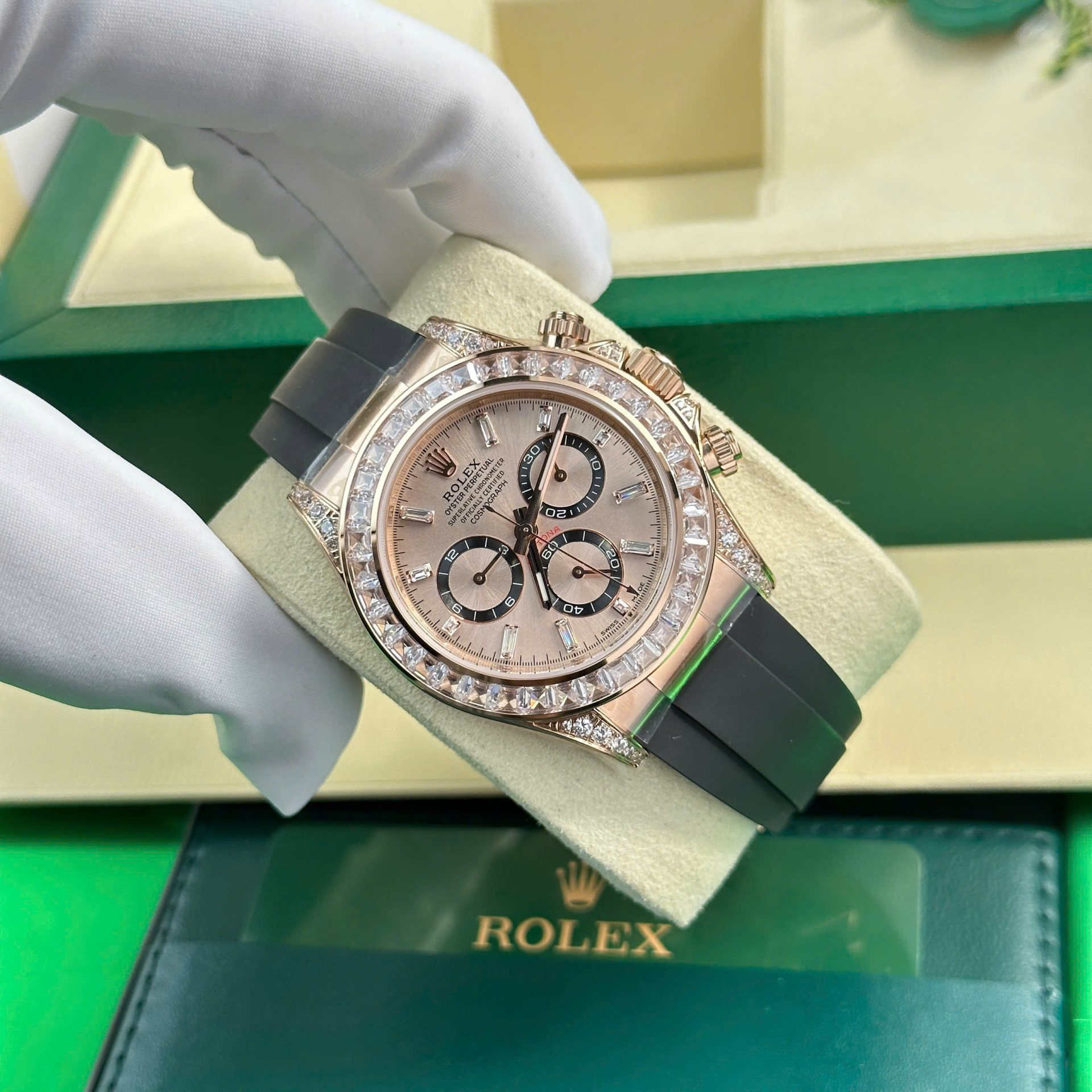 Rolex Daytona 126535TBR Dial Sundust Best Replica Watch 40mm - Elite Watch Atelier