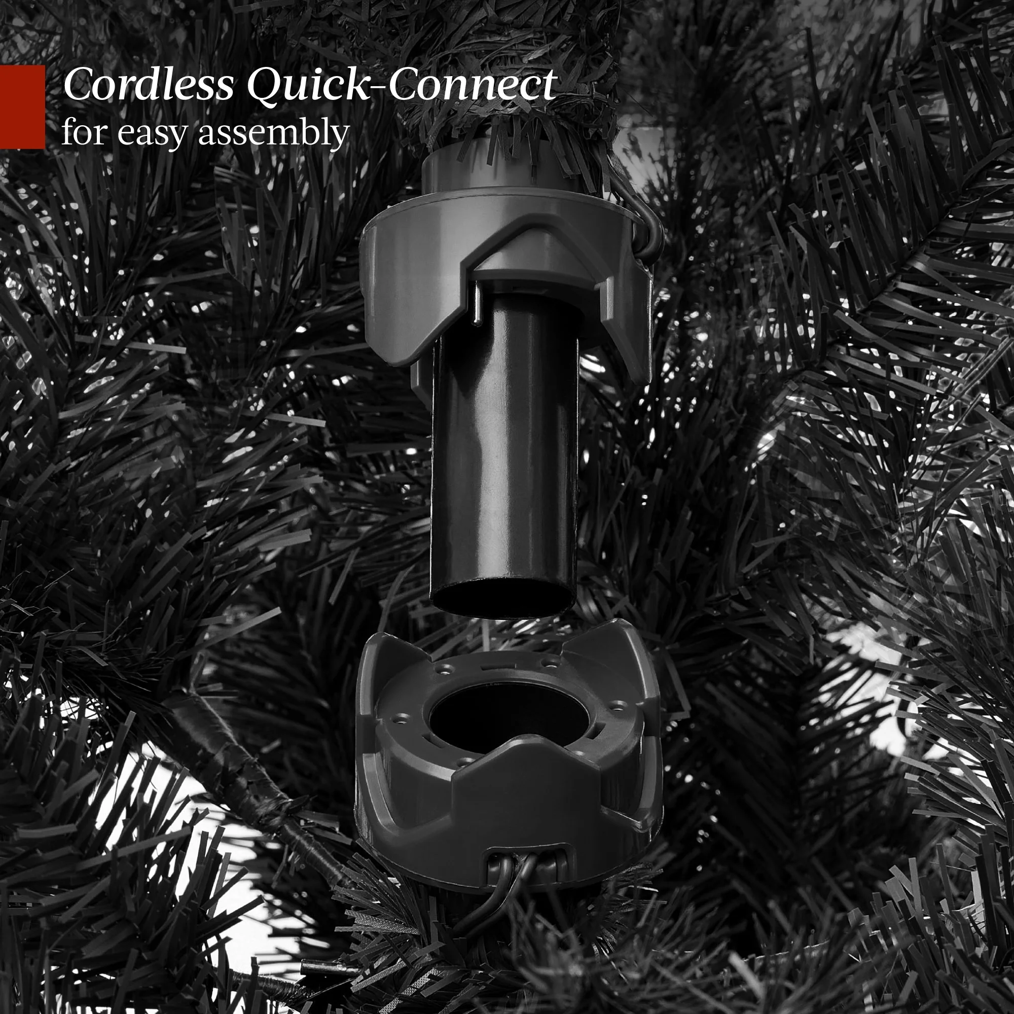 Best Choice Products 4.5ft Pre-Lit Sparse Christmas Tree w/ 100 2-in-1 LED Lights, Cordless Connection, Metal Stand - Image 40