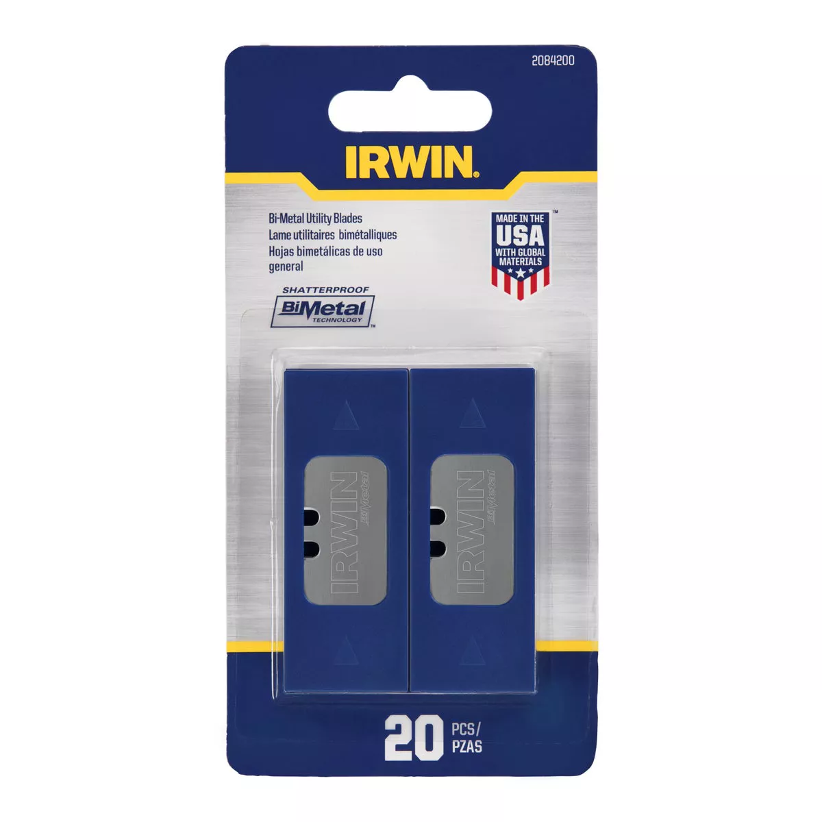 Irwin Blue Blade 2-Point 2-3/8 In. Utility Knife Blade (20-Pack)