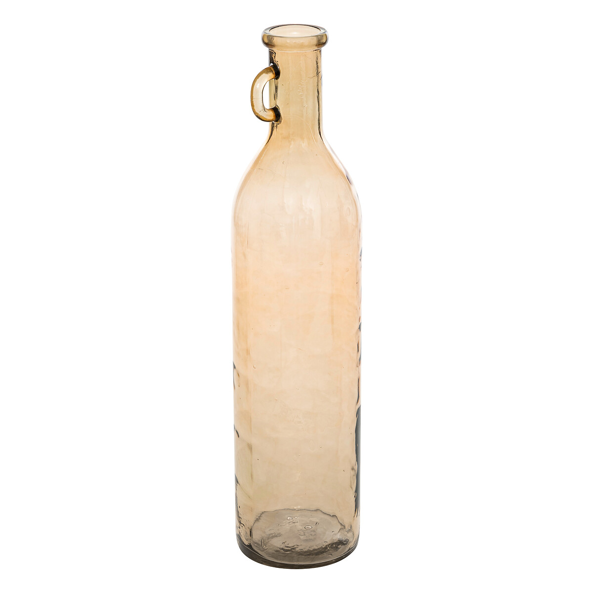 Glass bottle vase "Yana" Light pink, H.75 cm