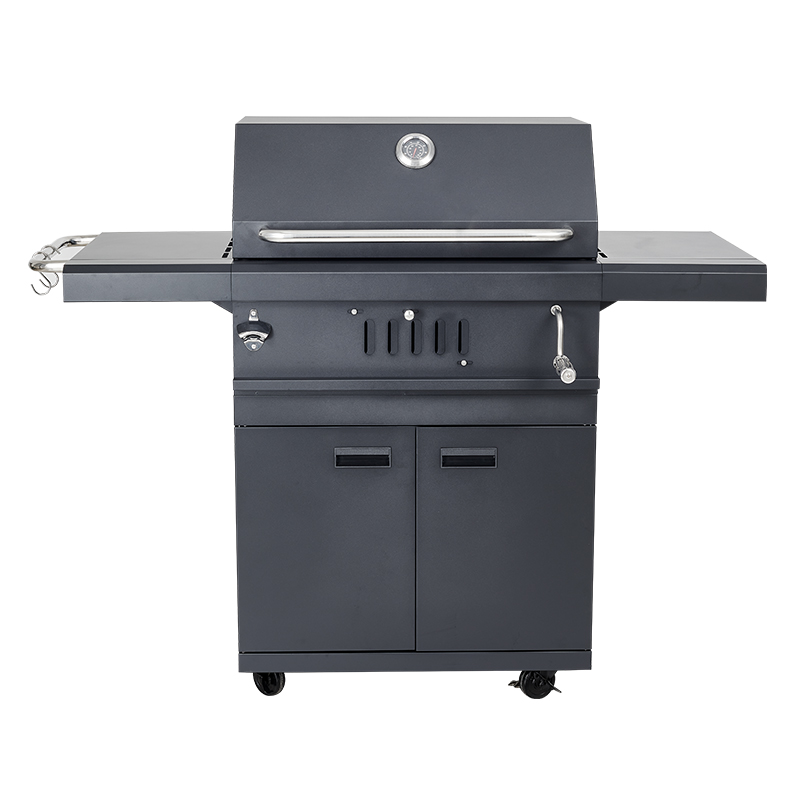 Modern Korean Style Premium Charcoal BBQ Grill Commercial Cookware Black Steel High Quality Heavy Duty Baking Grill with Trolley