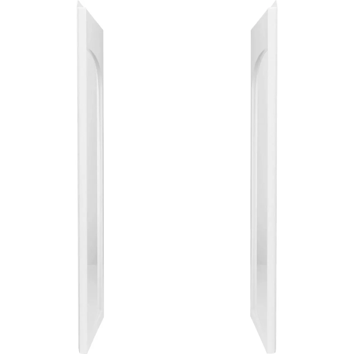 Sterling Ensemble 72-1/2 In. H. x 34 In. D. White Vikrell Curved Shower End Wall