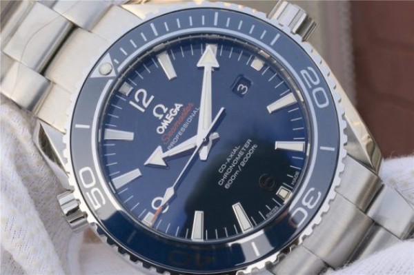 Replica Omega Planet Ocean Professional Blue Liquidmetal Bezel 45mm OMF SS Bracelet A8500 - Top club