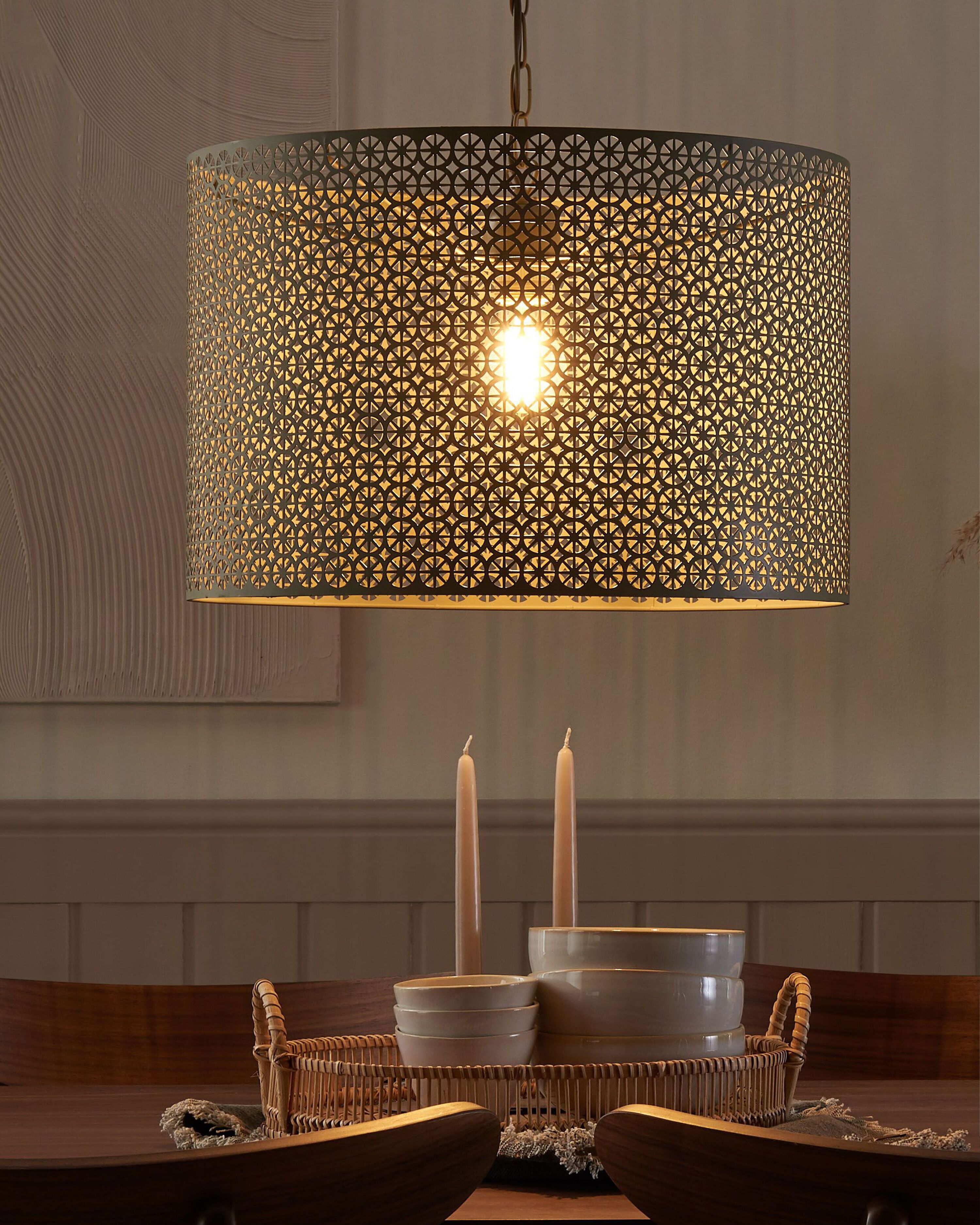 Pendant Lamp MEZEN Metal Grey