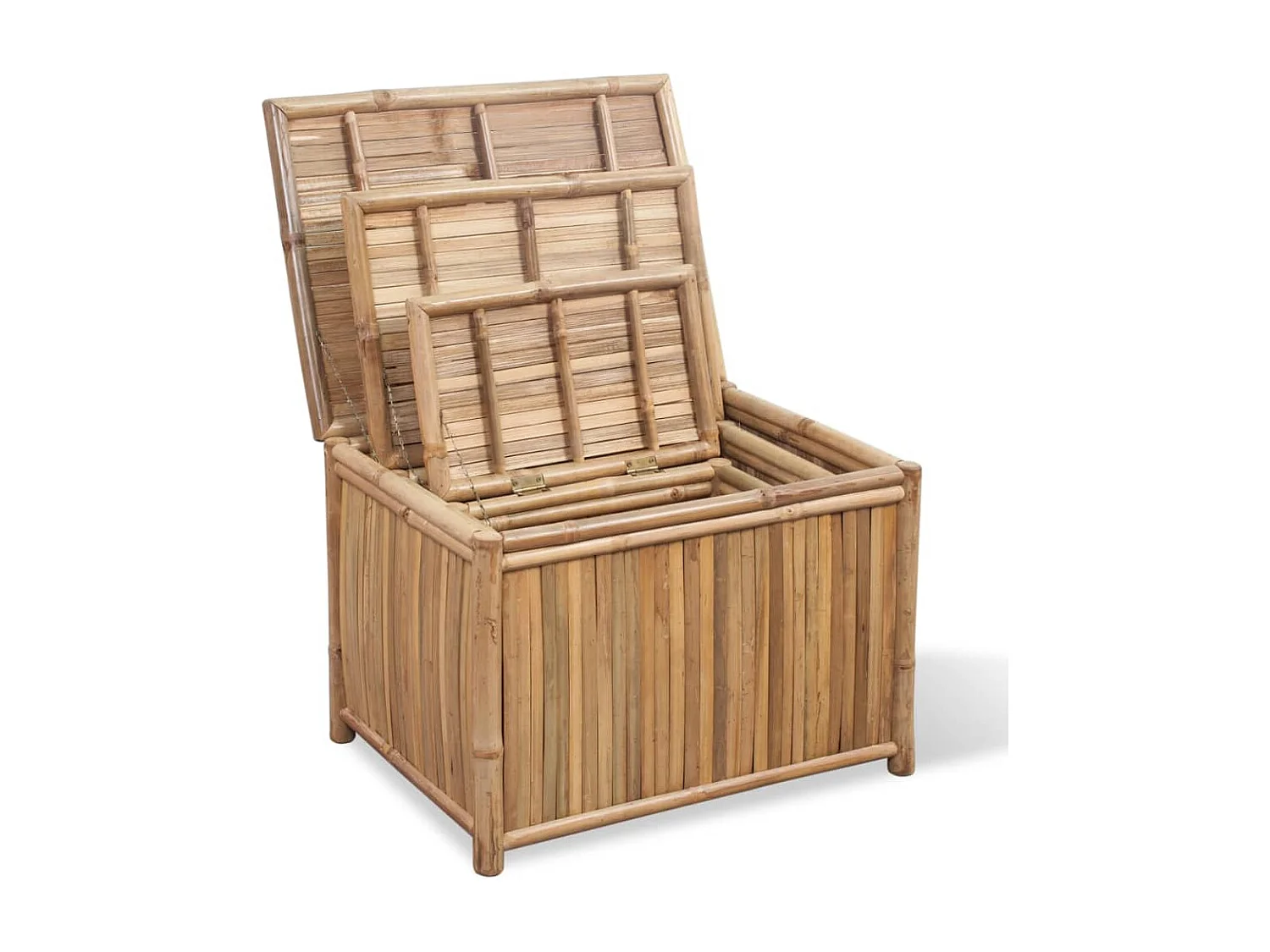 Boîte de rangement 3 pcs Bambou