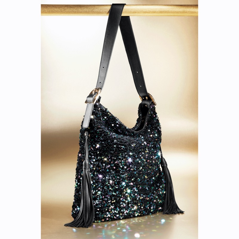 Sequin Tassel Hobo - MIDNIGHT VELVET CATALOG