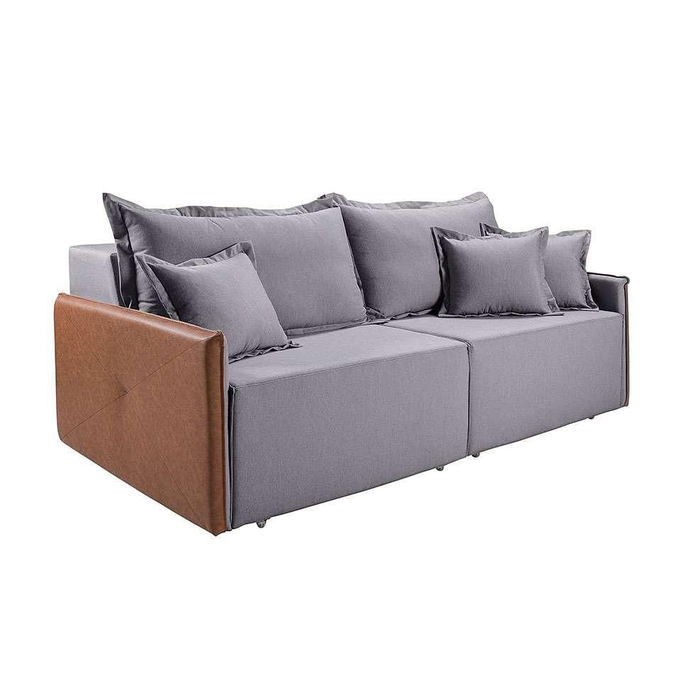 Sofá 3 Lugares Retrátil Bali Linho Cinza 180 cm em Promoção | Ofertas na Americanas