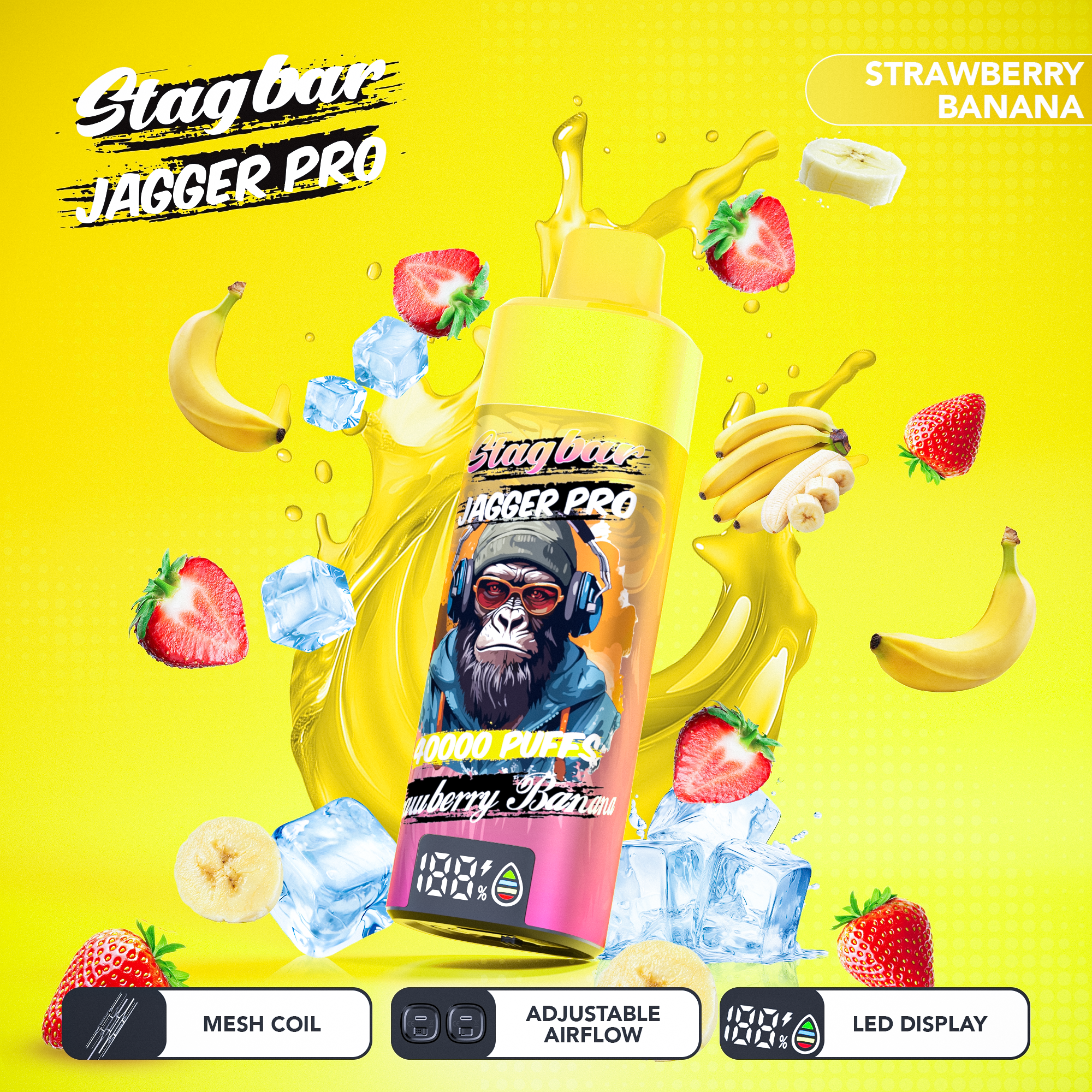STAG BAR Jagger Pro 40K 40000 Puffs (10 Pack)