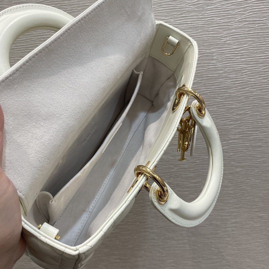Christian Dior Lady D-Joy Bag White For Women 10.2in/26cm1:1High-quality replica