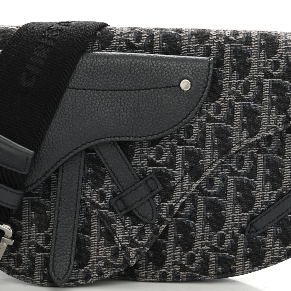 Replica Dior Saddle Bag in Blue Oblique Canvas | Mirror Quality1:1High-quality replica