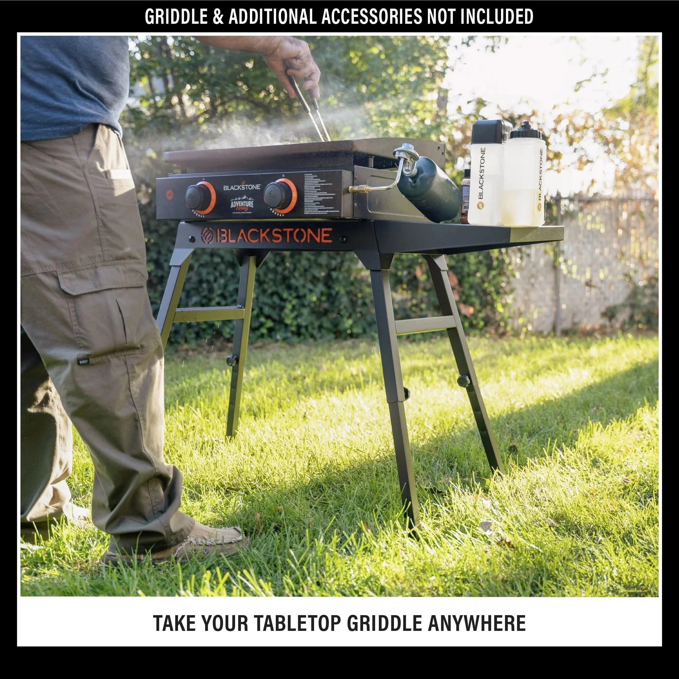 Blackstone Portable Griddle Grill Stand - Fits 22in And 17in Tabletop Models - Image 9 Blackstone Portable Griddle Grill Stand - Fits 22in And 17in Tabletop Models - Image 9