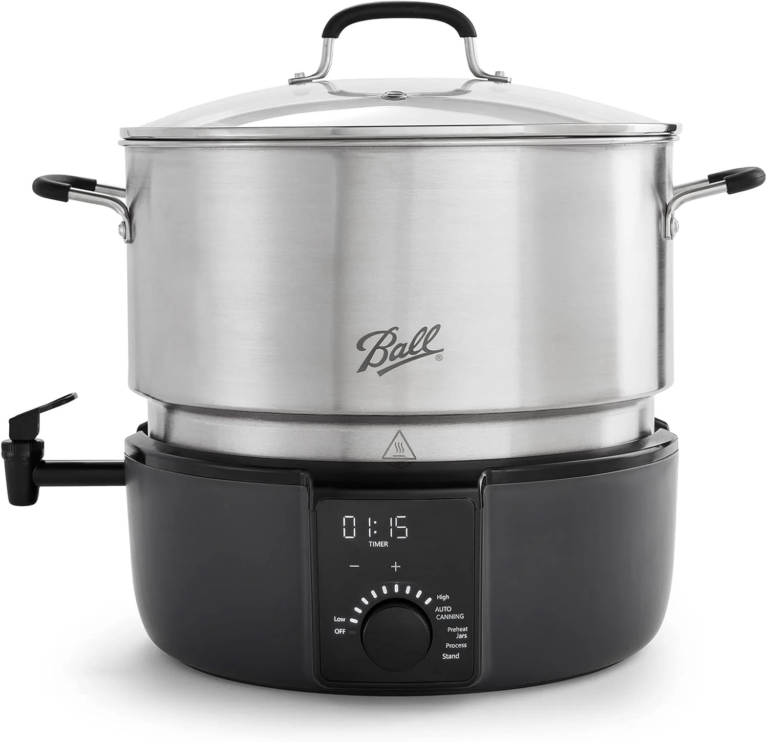 Electric Water Bath Canner, 21-Quart - Automatic Home Canning Appliance