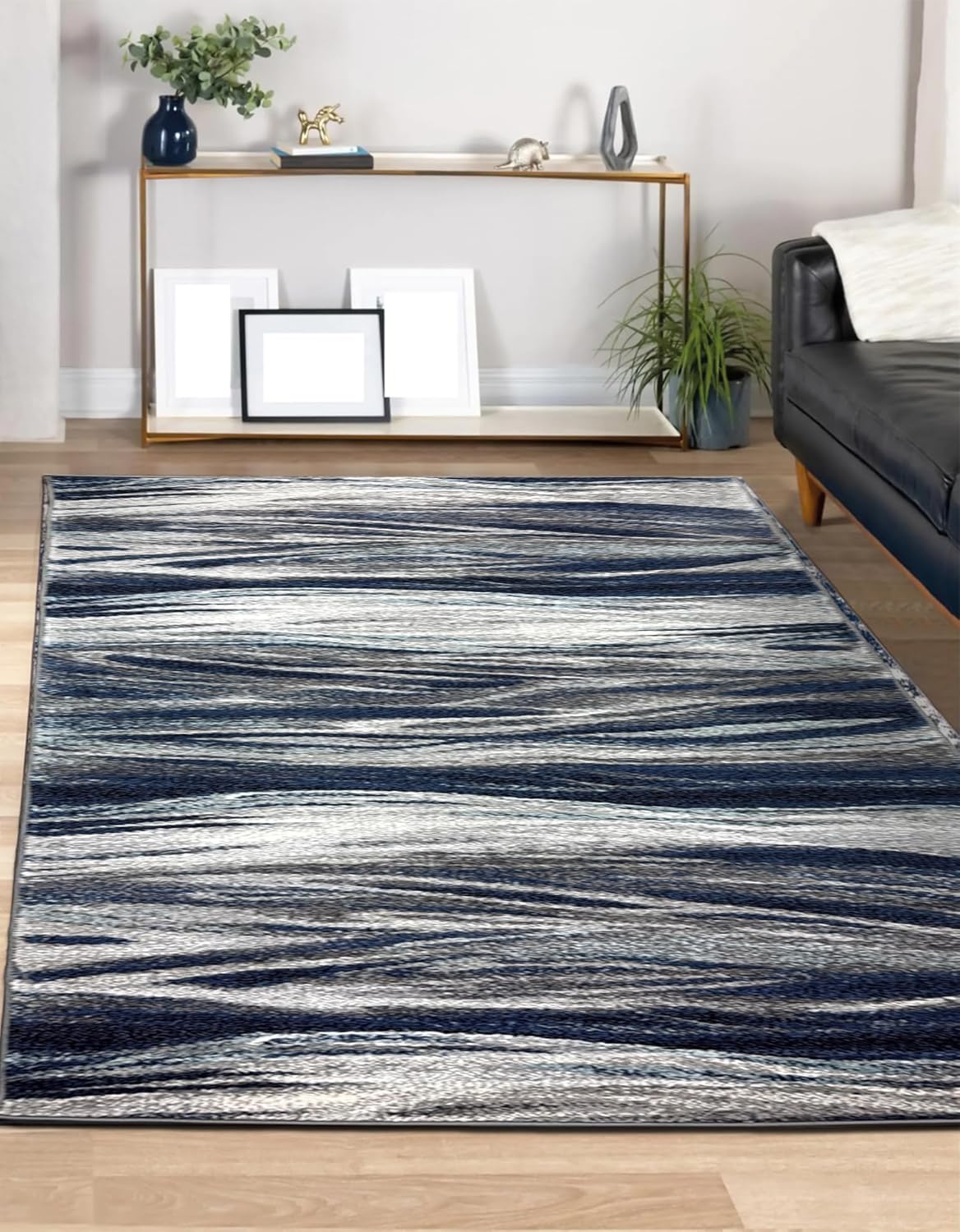 Keen Home Design Area Rugs - 9x12 Non-Shedding, Abstract Rugs for Kitchen, Living Room, Bedroom, Dining Room, Entryway - Size: 9'2