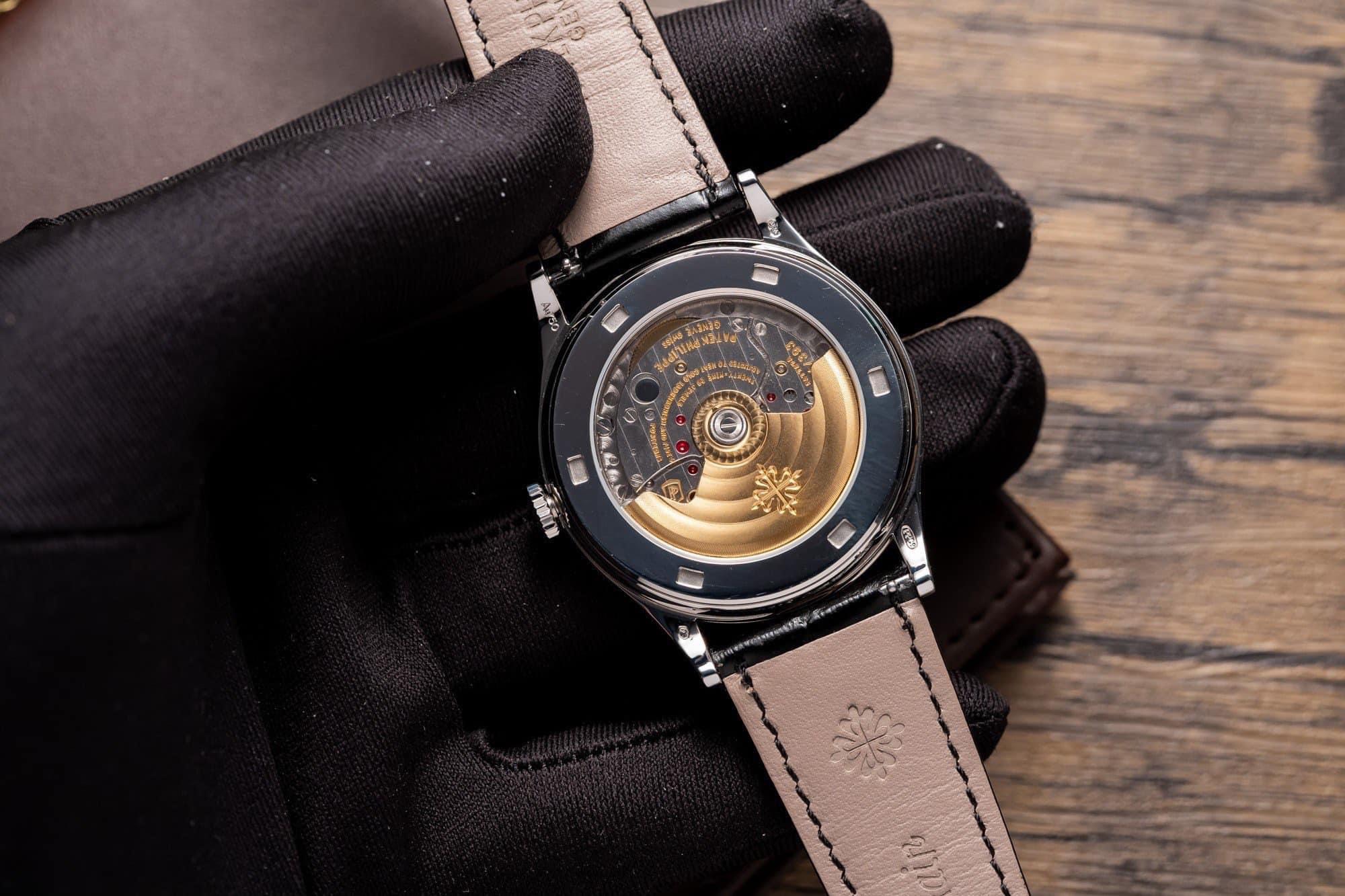 Patek Philippe Calatrava 5298P Replica 1:1 Watch Black With Stone Bezel 38mm - Top club