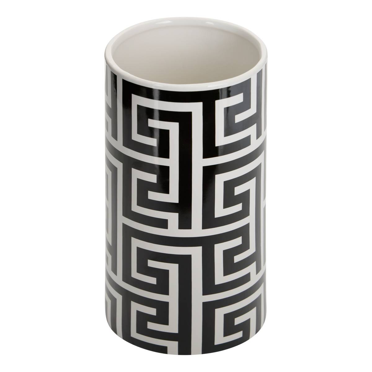 Vase "Reso" Black & White, H.26 cm