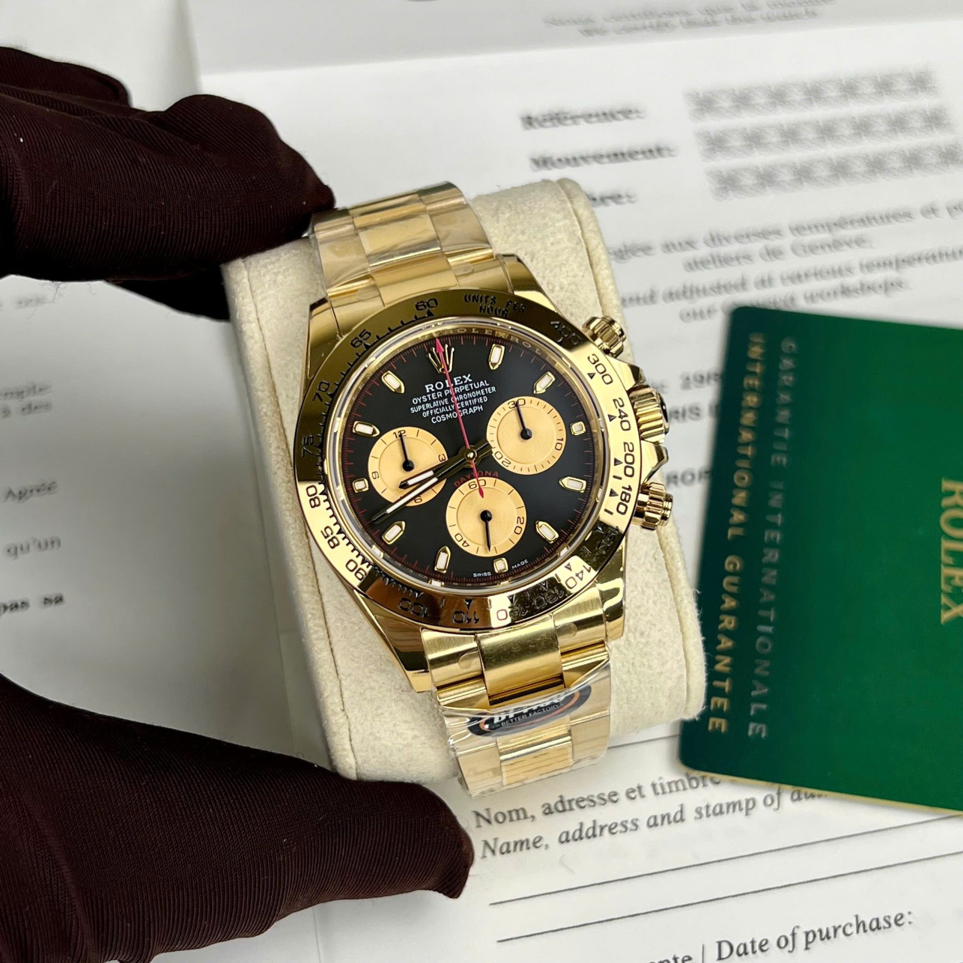 Rolex Daytona Replica 11 Watch Black Dial BT Factory 40mm - Elite Watch Atelier