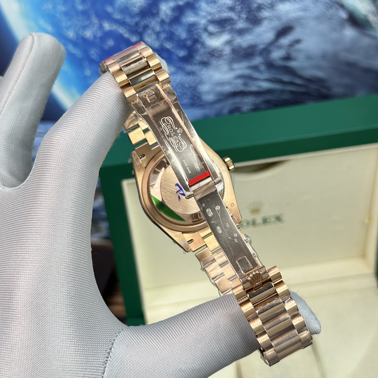 Rolex Day-Date Purple Mother of Pearl Dial Super Fake Watch BP Factory 40mm - Top club